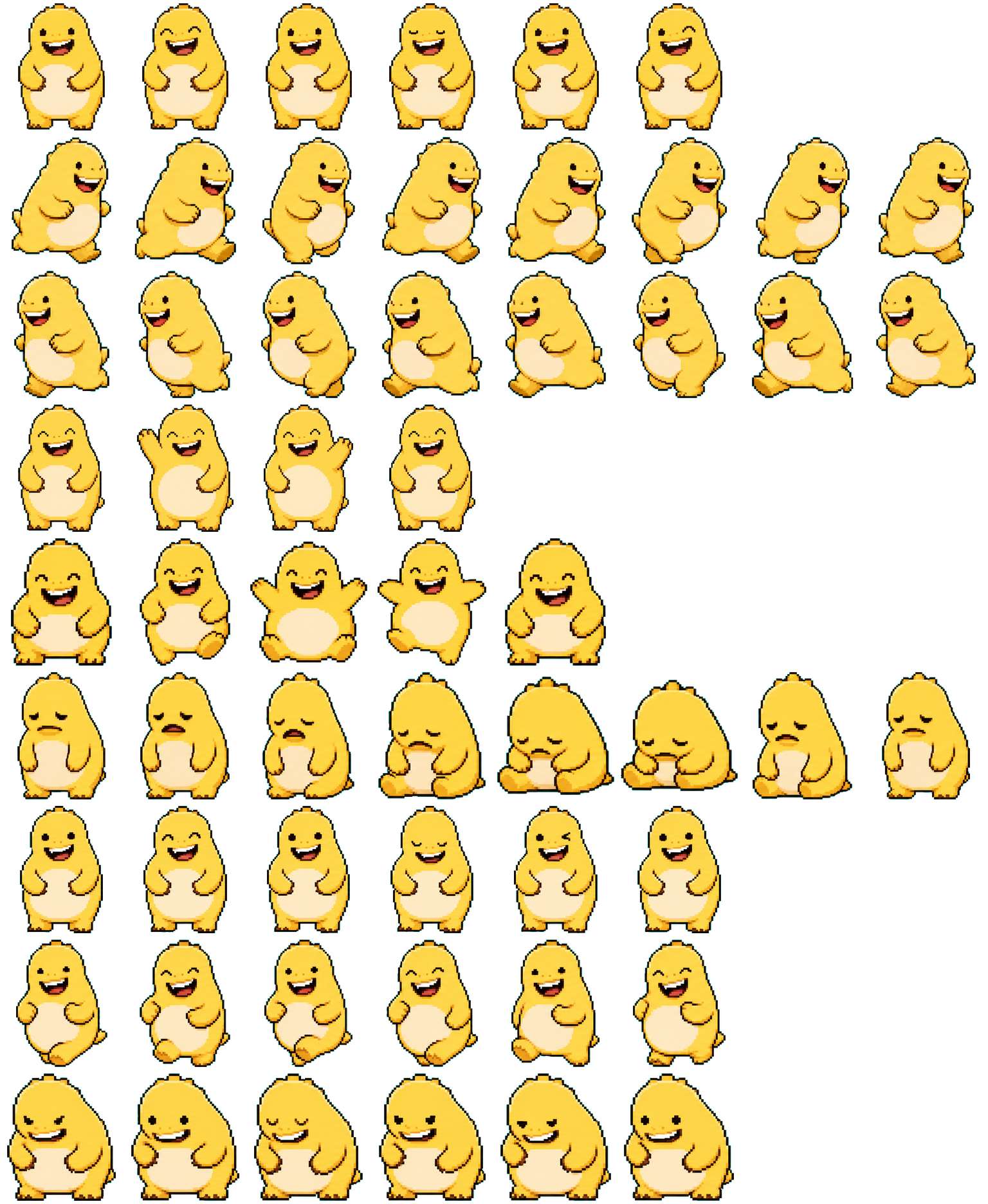 奶龙 spritesheet preview