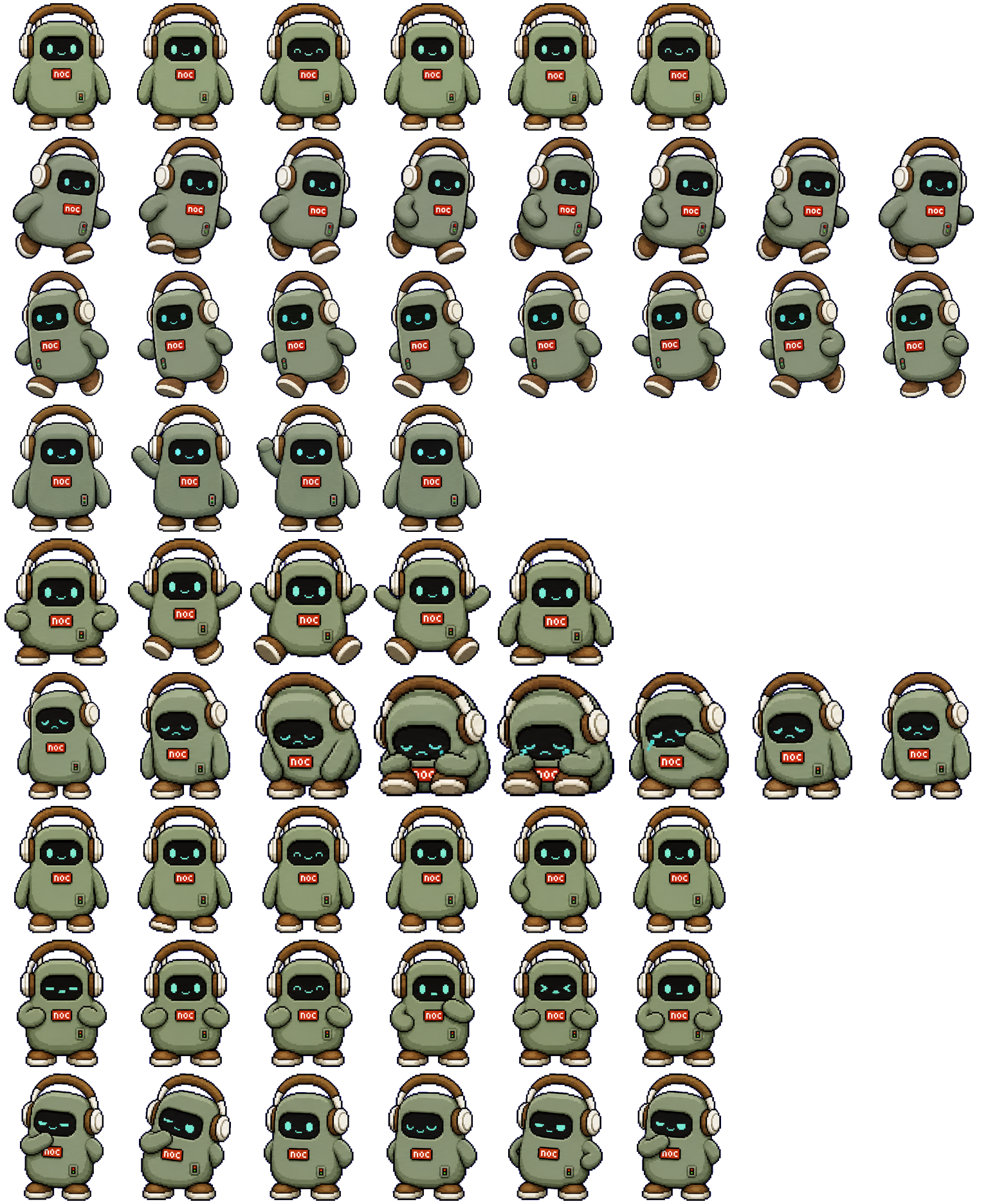 NOC animated desktop pet preview for Codex Pet