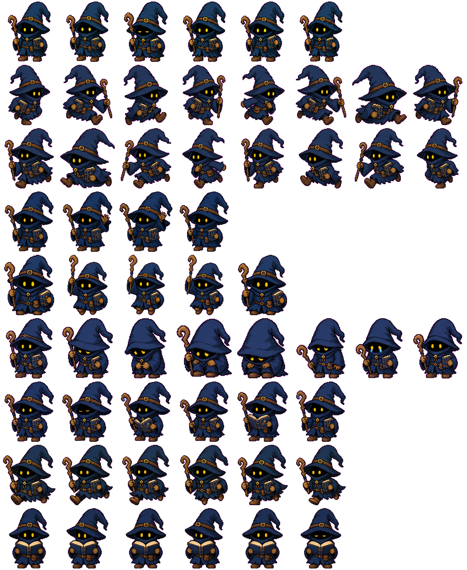 Noctlet spritesheet preview