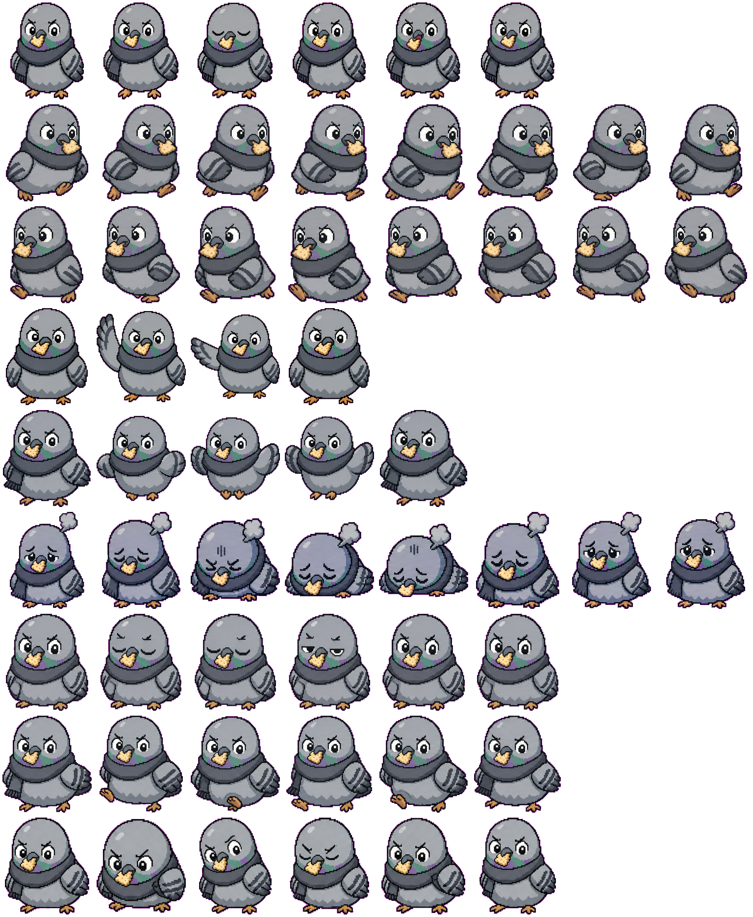 NoPidge spritesheet preview