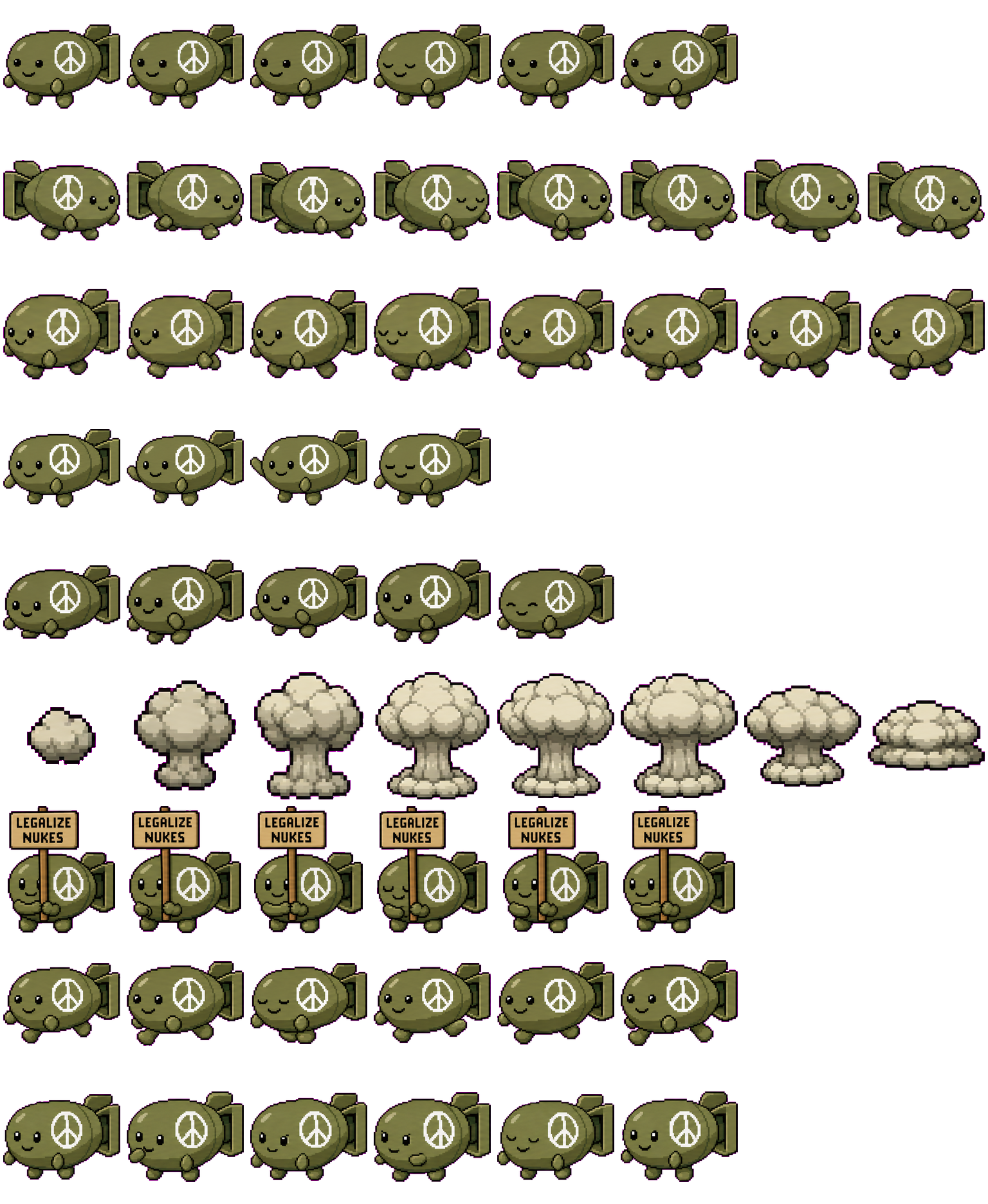 Nukie spritesheet preview
