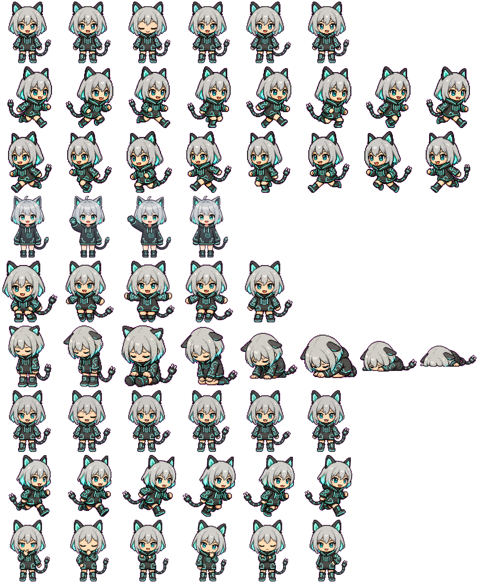 NyaByte spritesheet preview