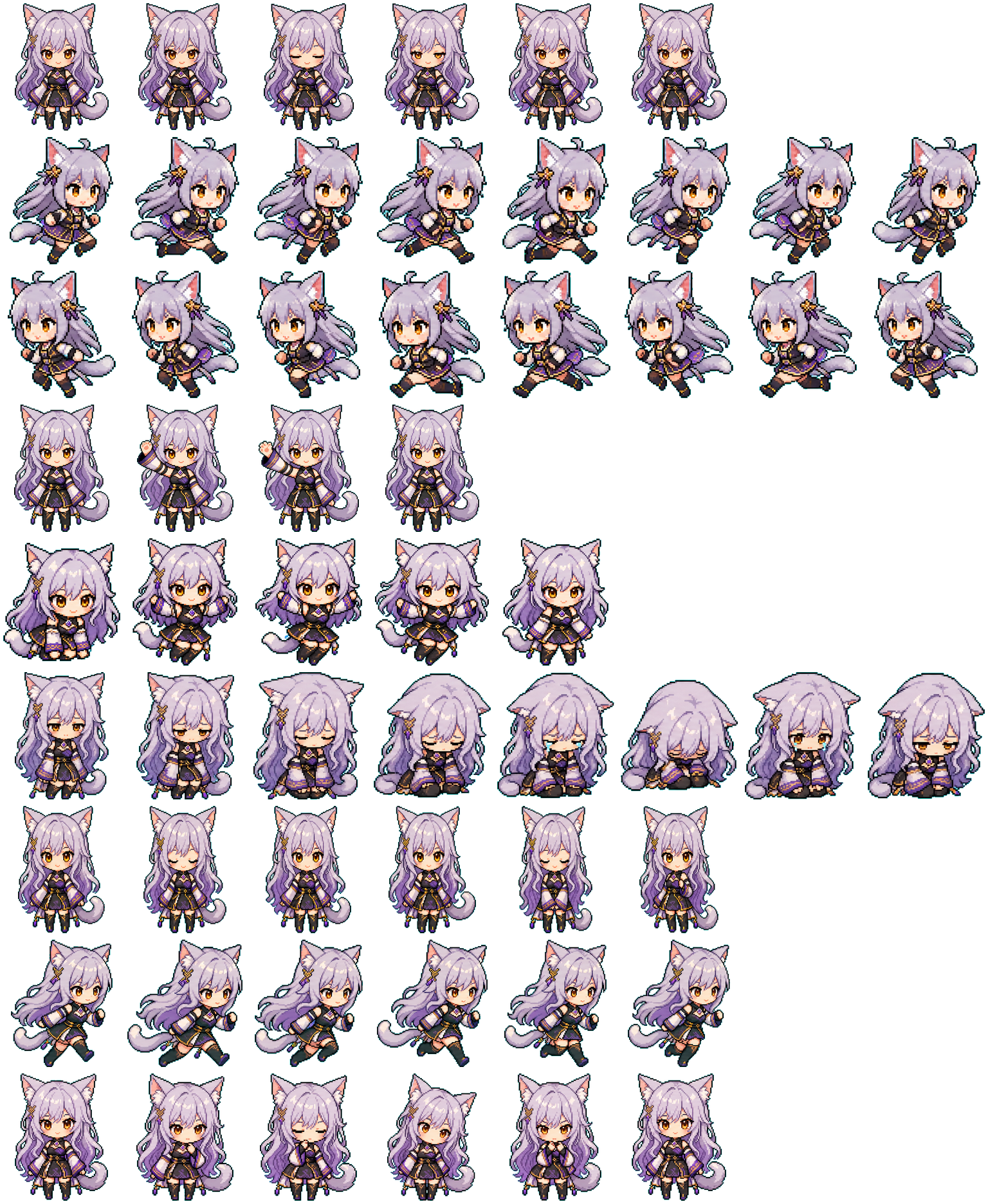 Nyami spritesheet preview