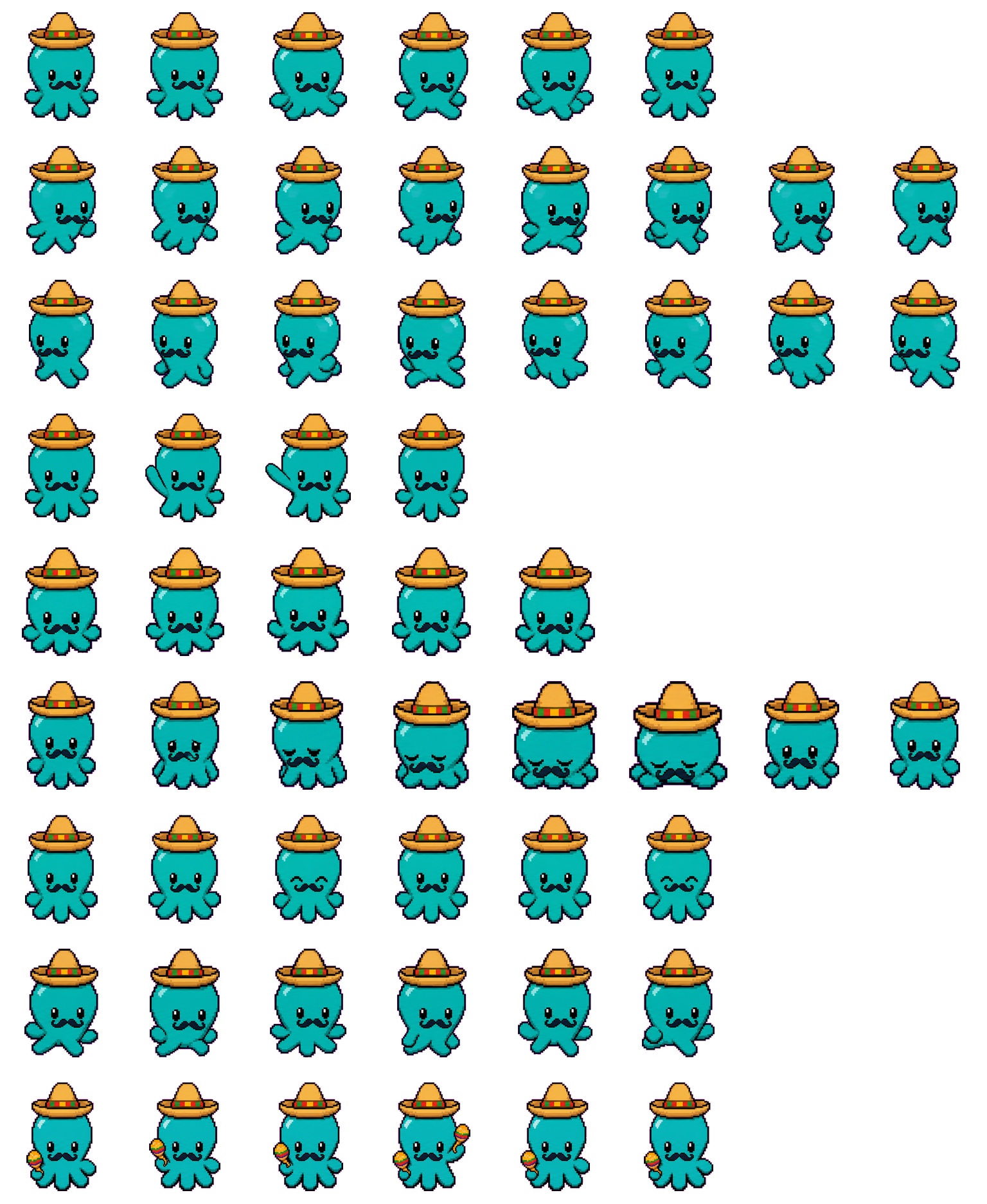 Octo Fiesta spritesheet preview