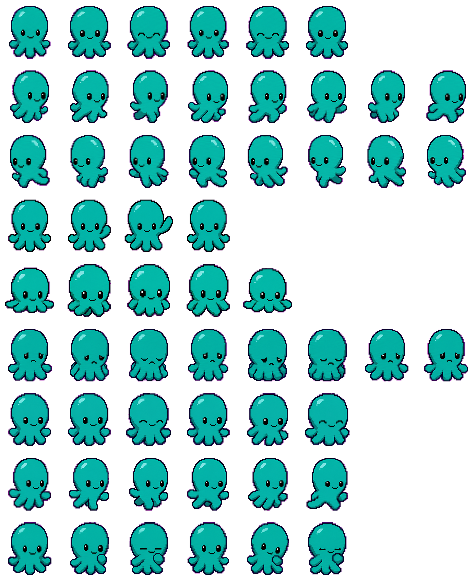 Octo spritesheet preview