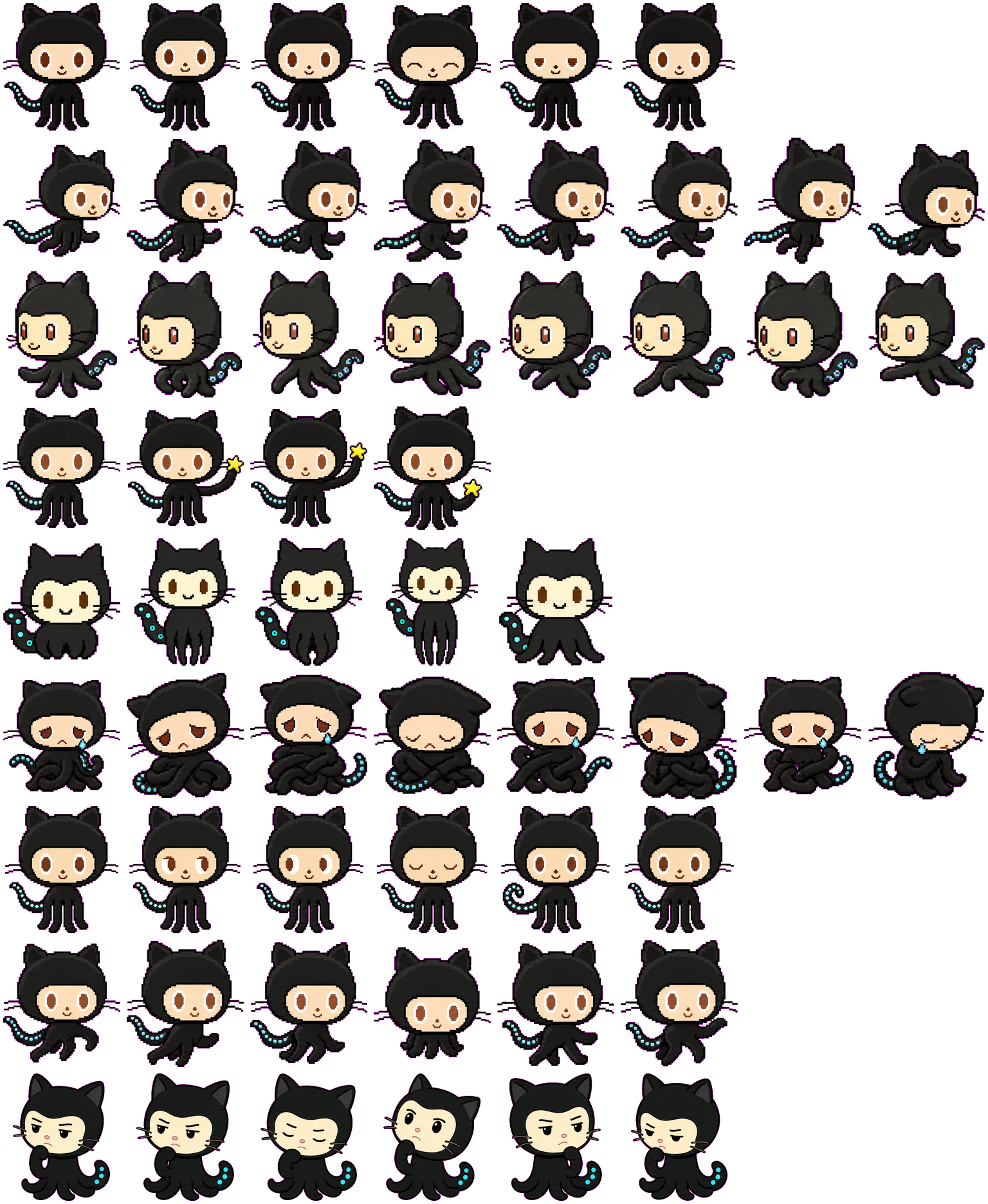 OctoHack spritesheet preview