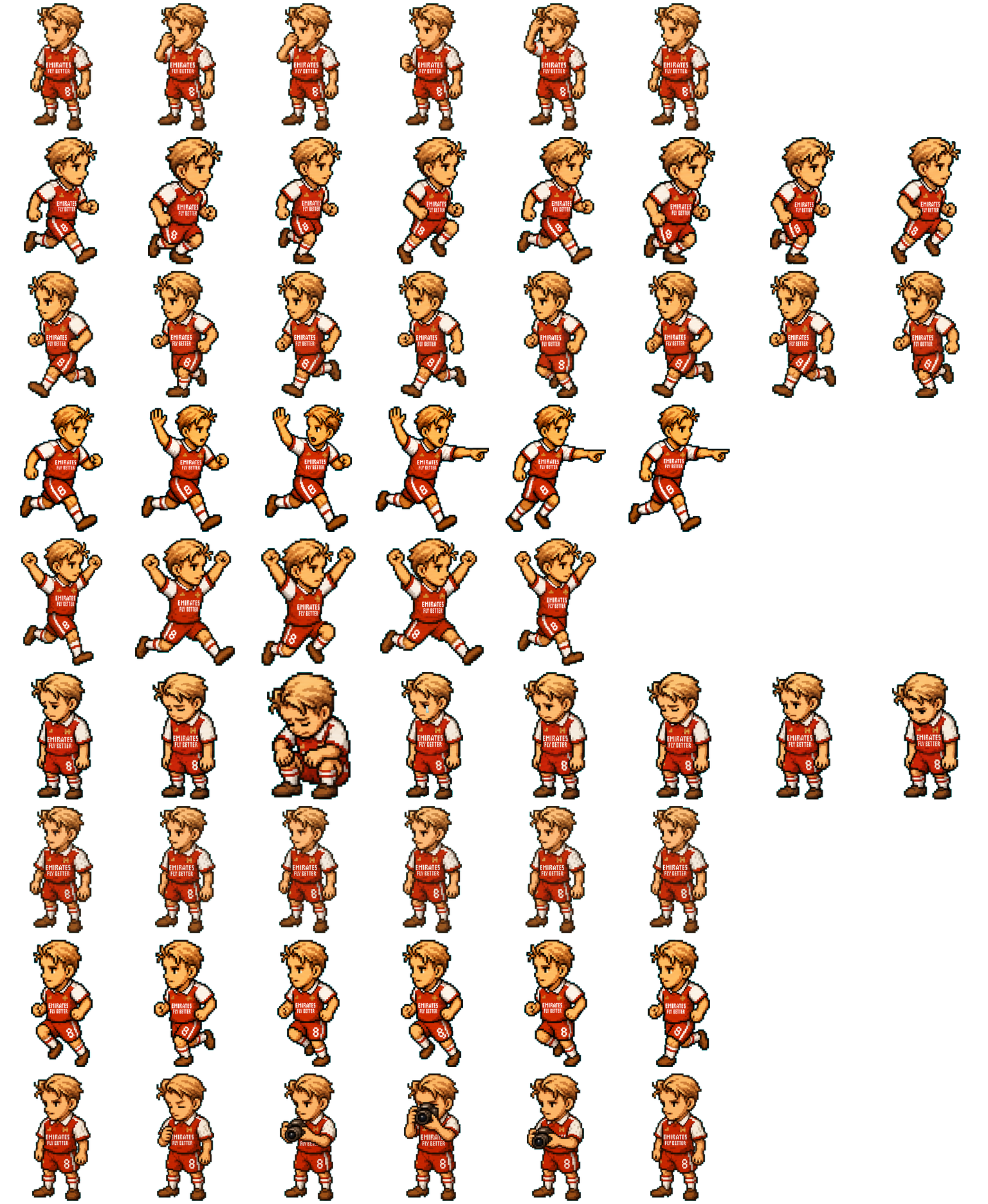 Odegaard spritesheet preview
