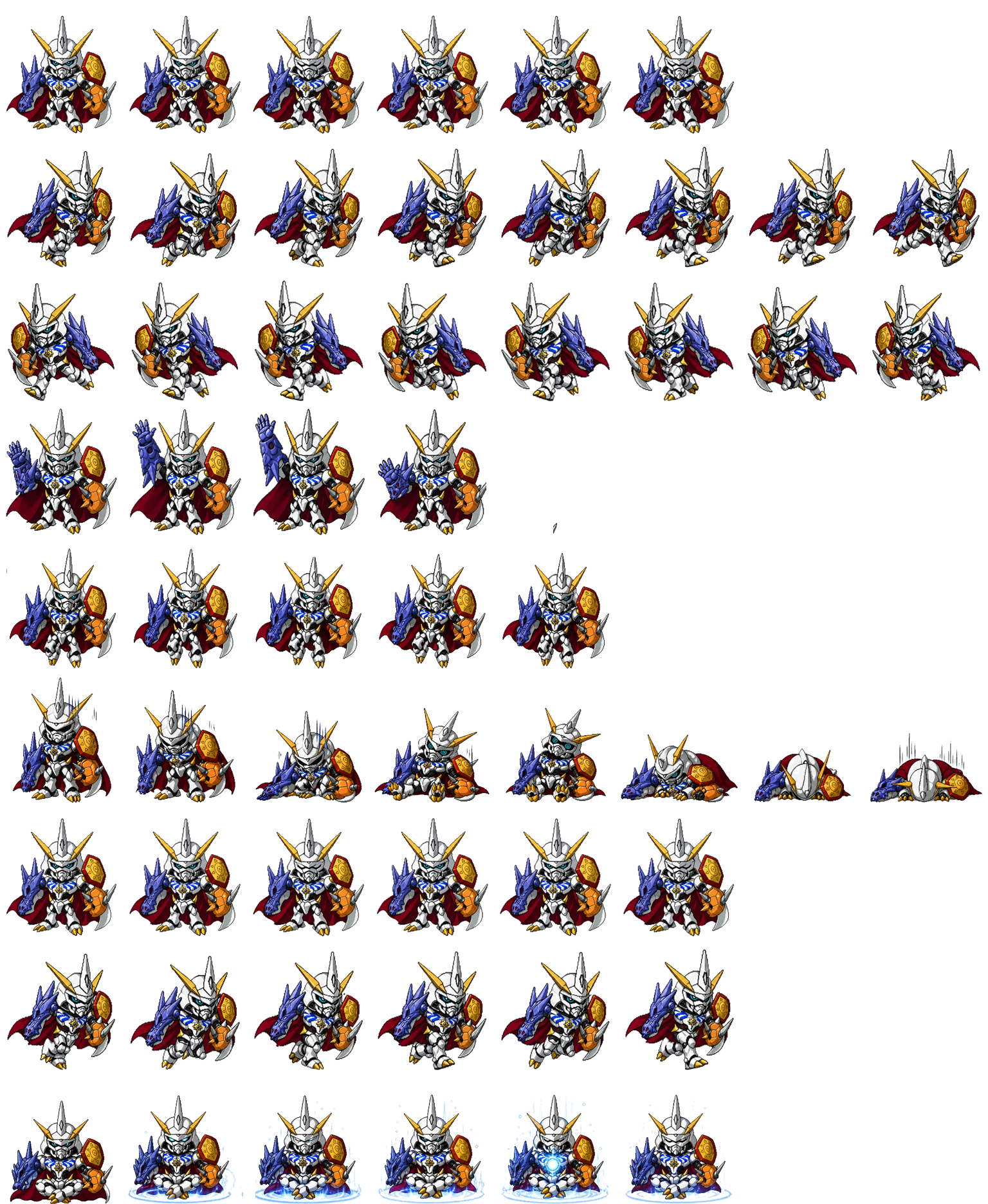 Omegamon spritesheet preview