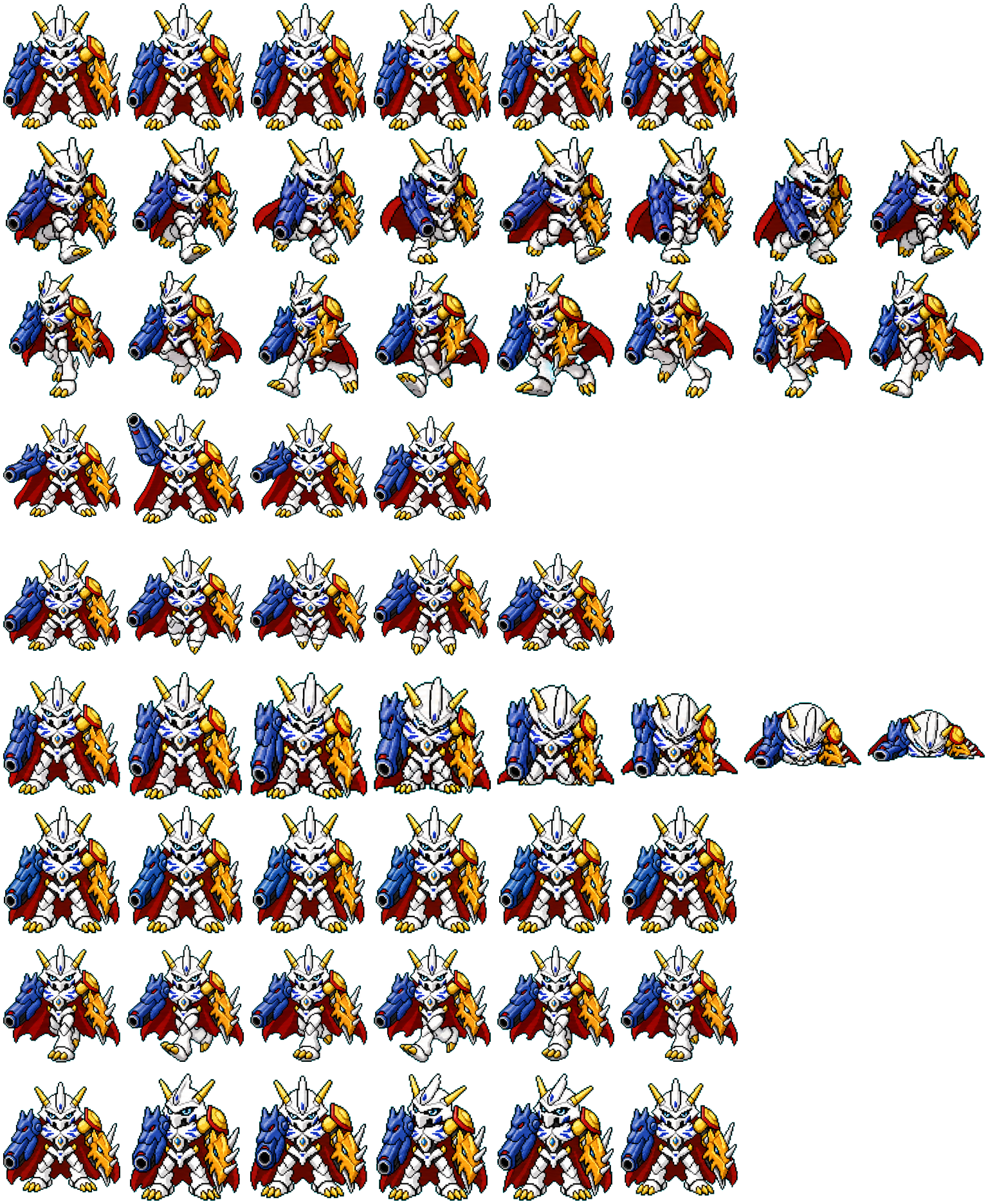 Omegamon spritesheet preview