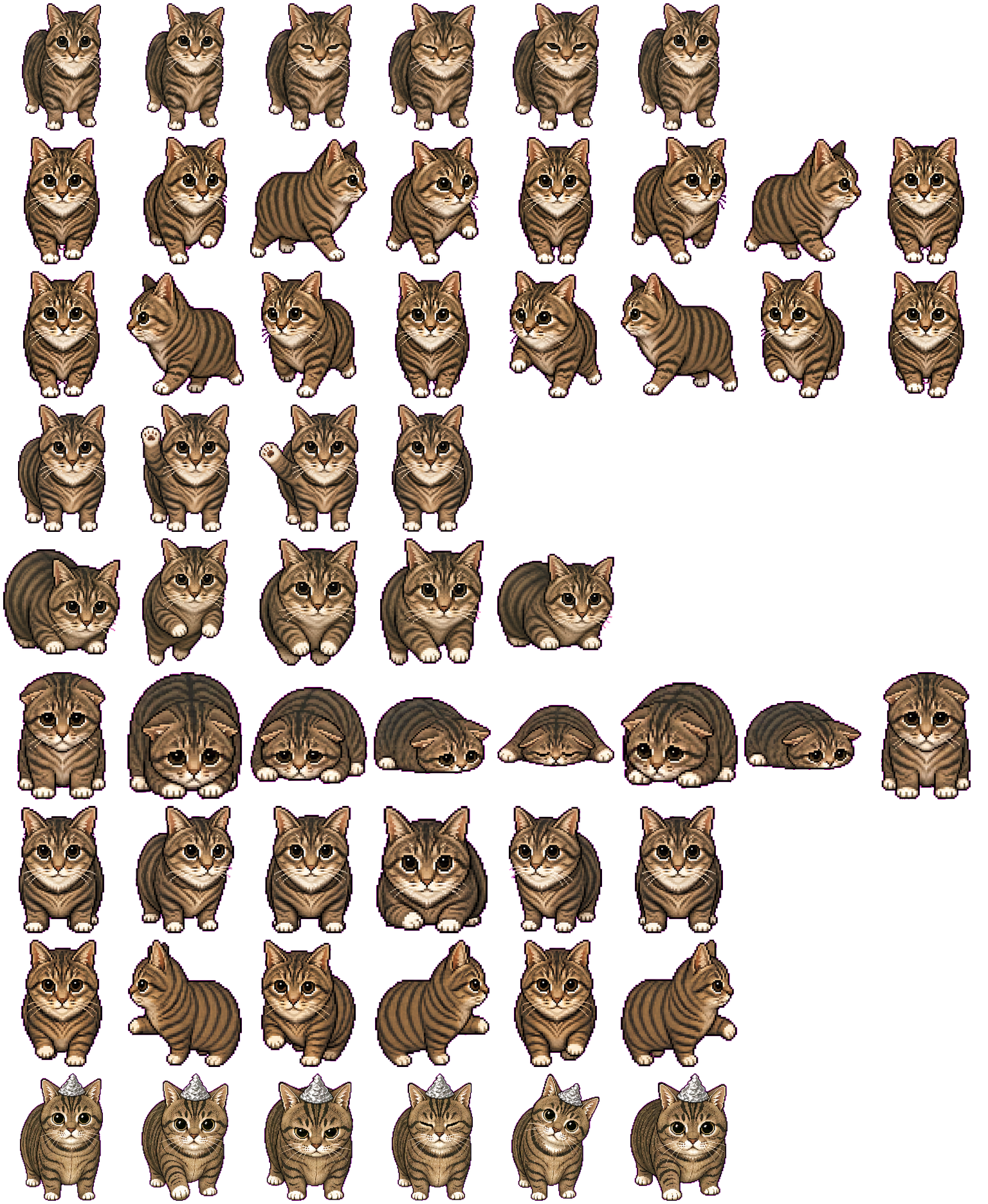 Oo Ee A E A Cat spritesheet preview