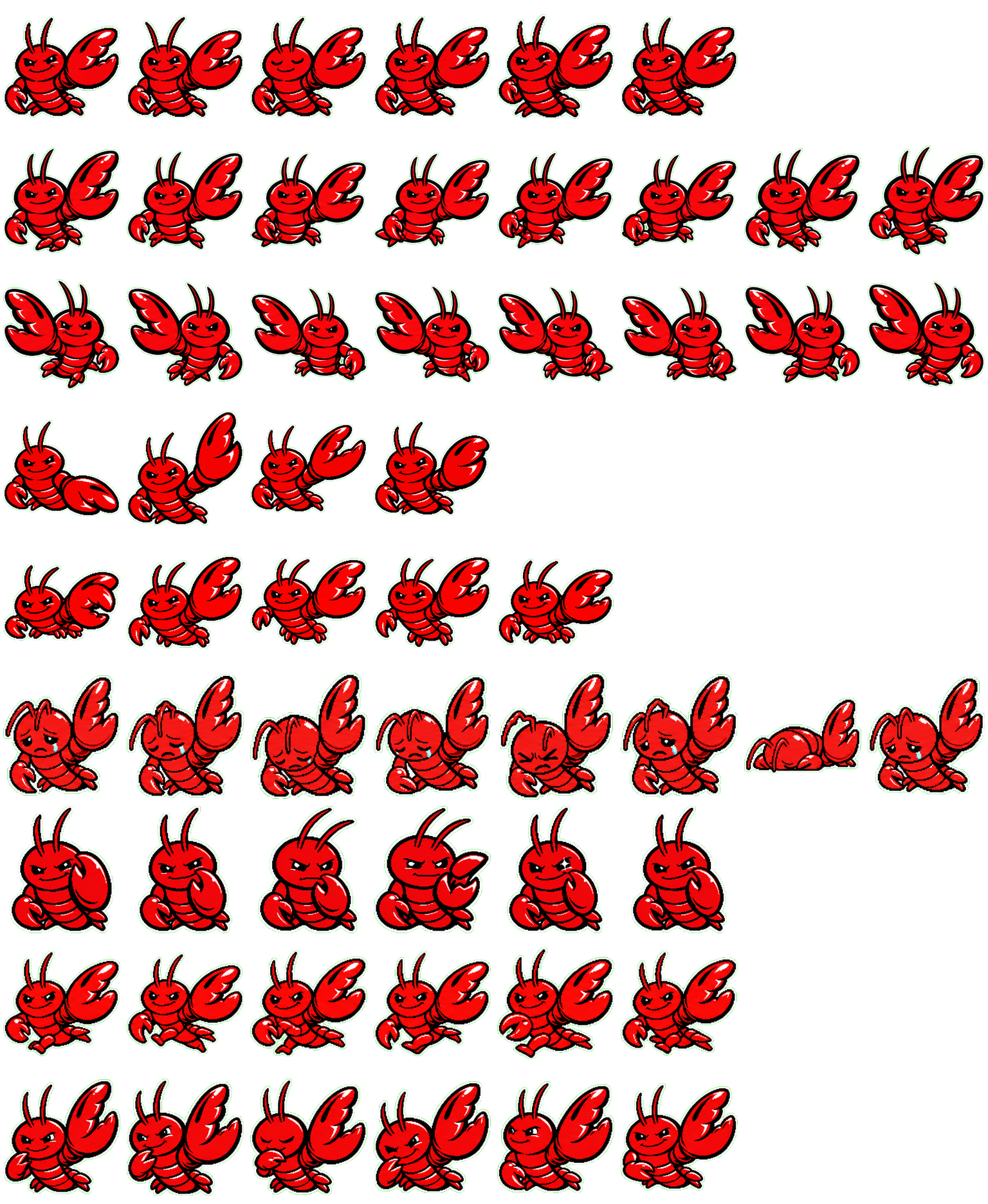 Openclaw spritesheet preview