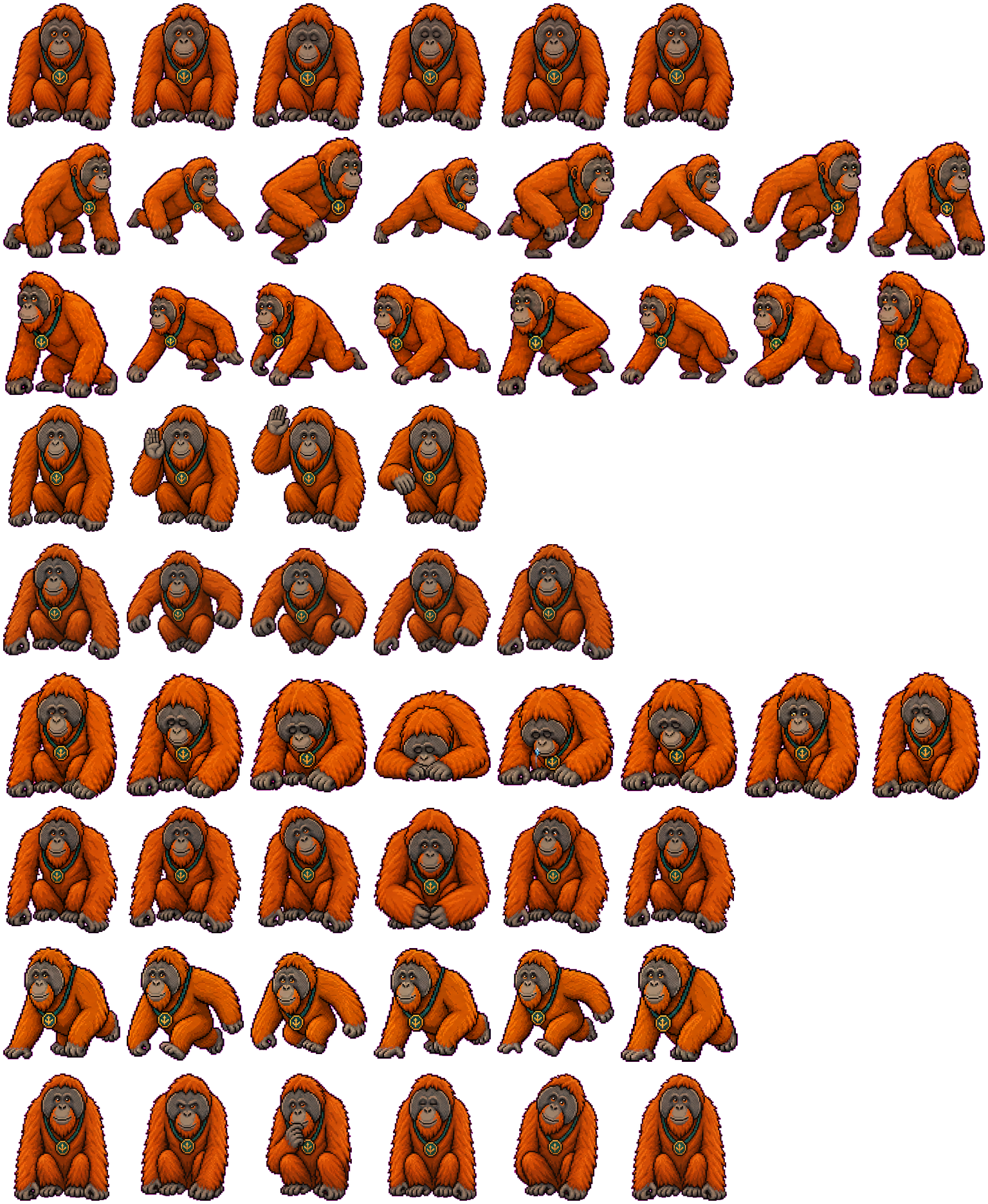 Orang-Utan spritesheet preview