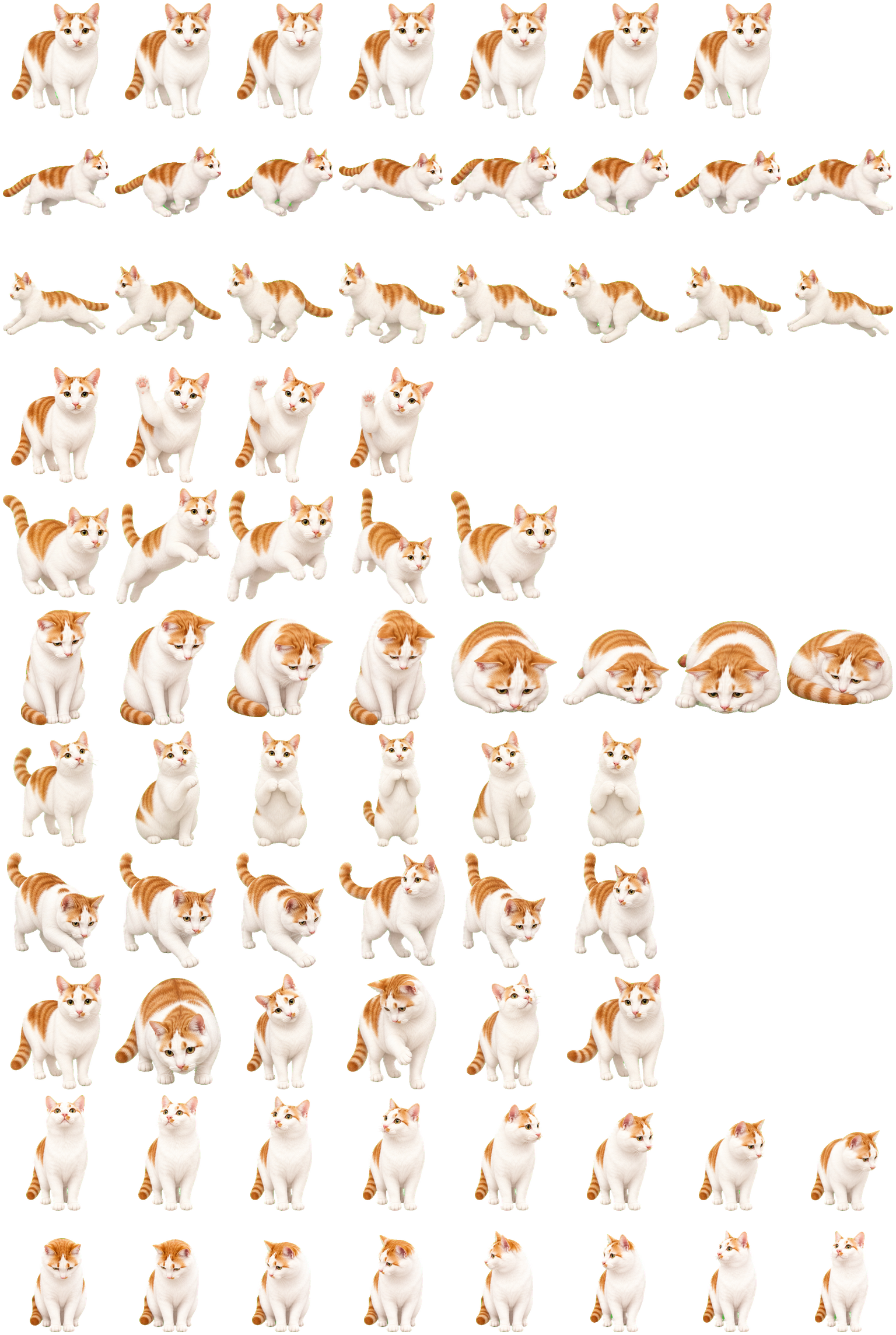 cute orange cat animated desktop pet preview for Codex Pet
