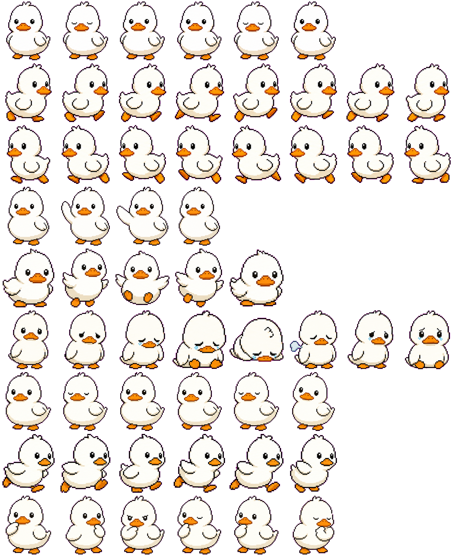 Ördek spritesheet preview