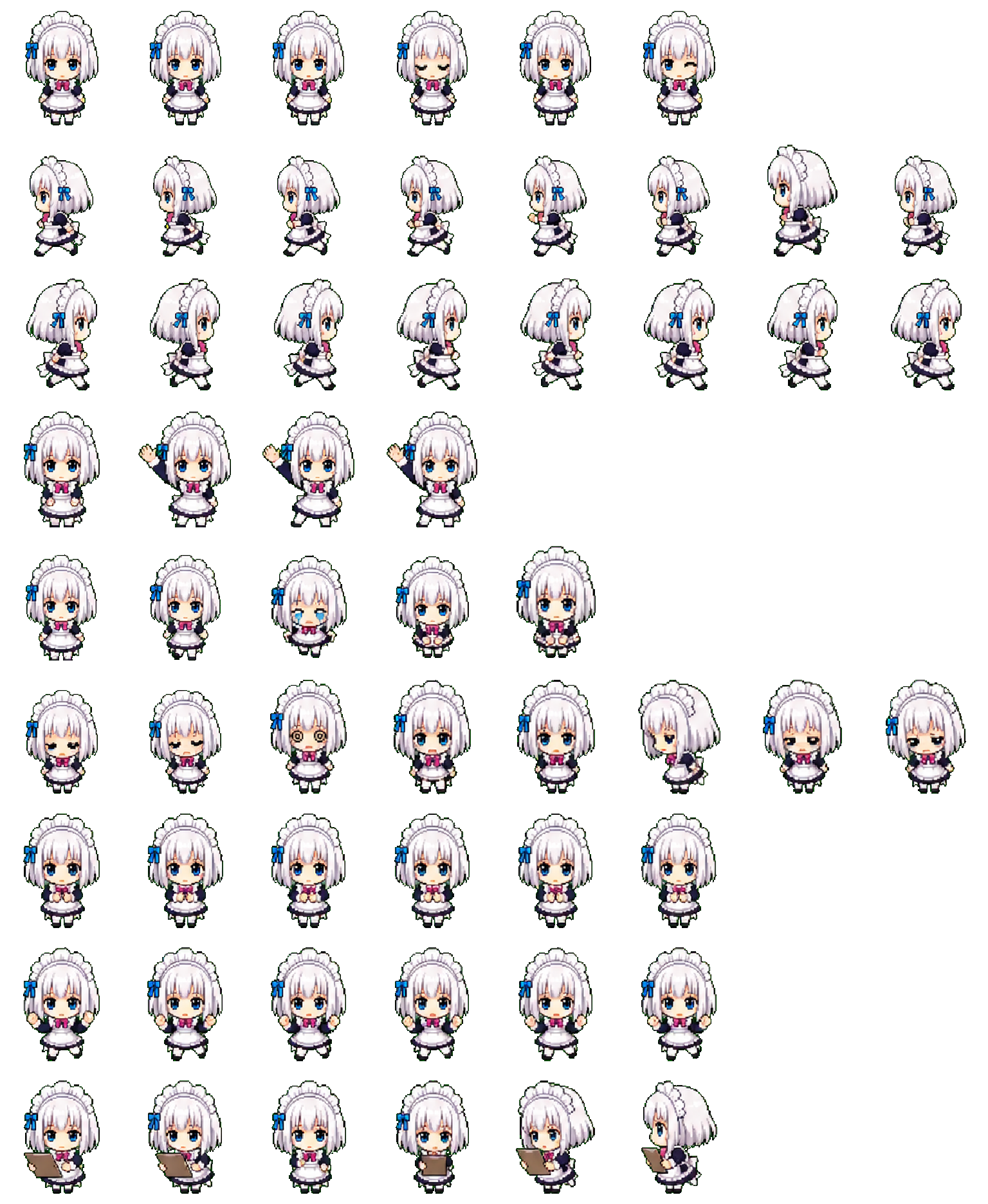 Origami Tobiichi Maid Codex Pet アニメーションデスクトップペットのプレビュー