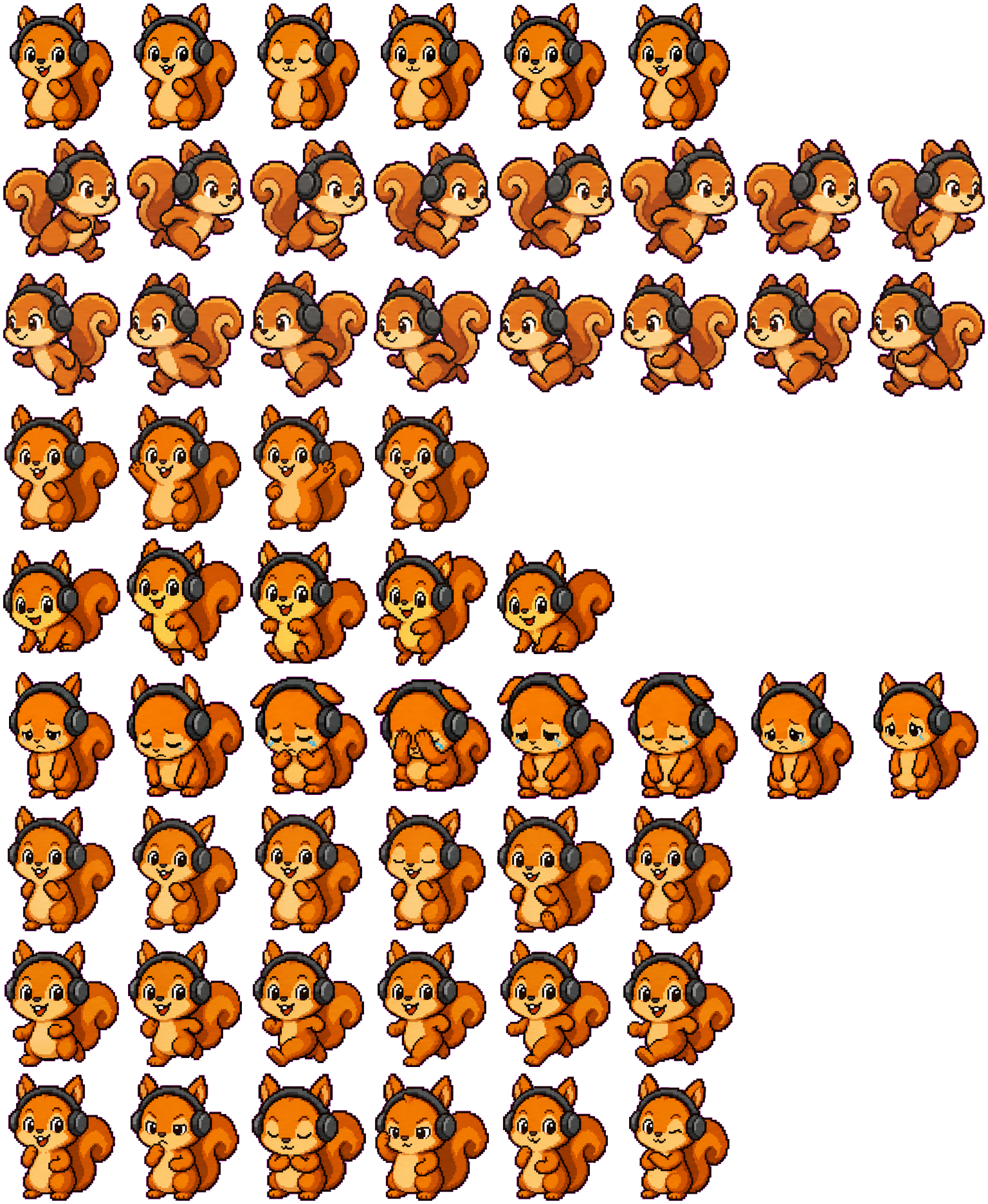 Nutty spritesheet preview