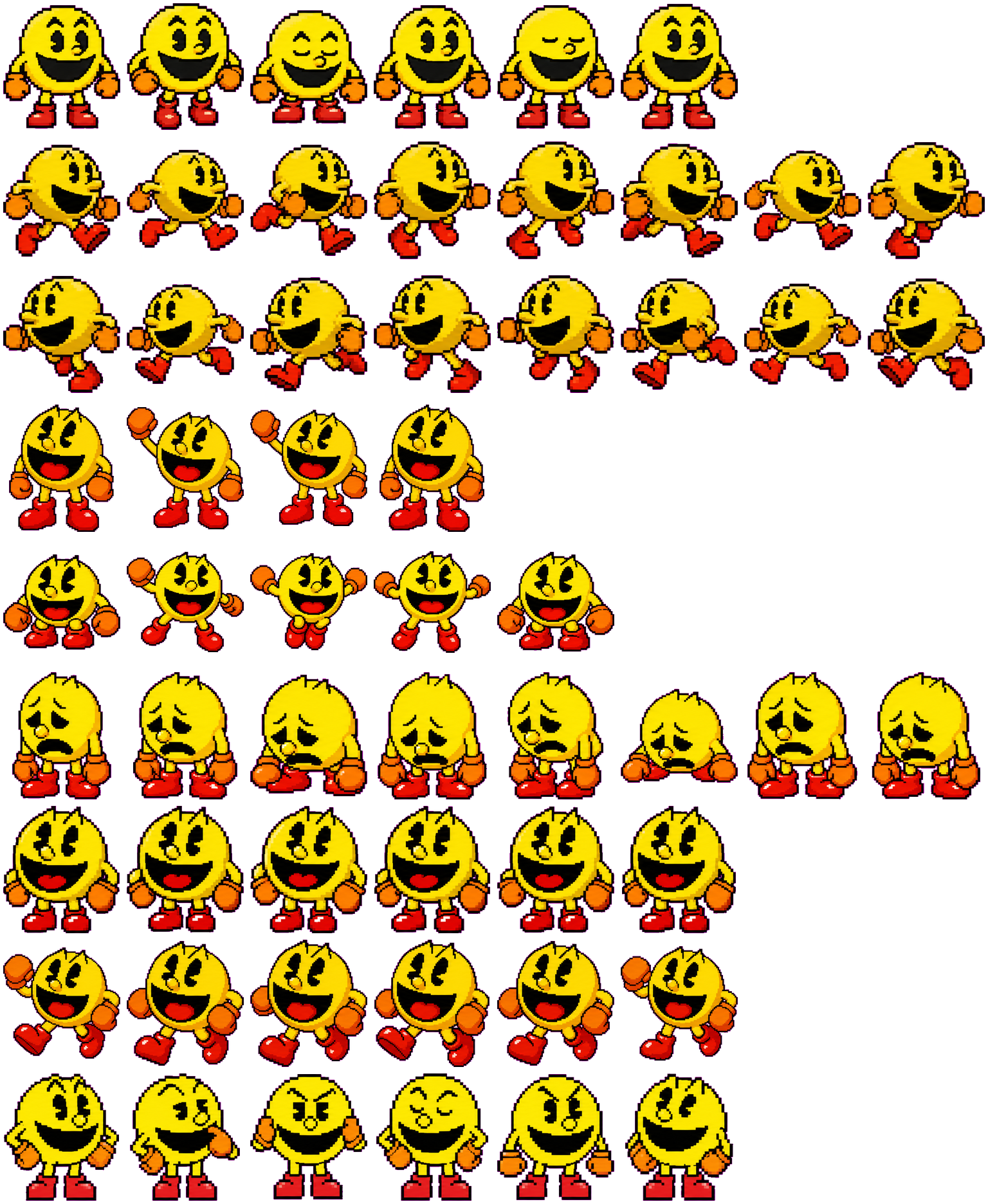 Pac-Man spritesheet preview