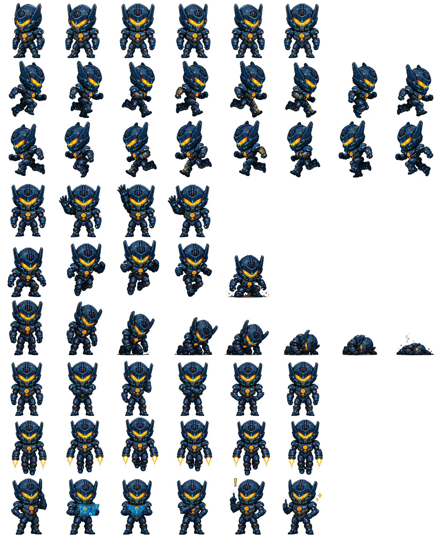 Pacific Rim Jaeger spritesheet preview