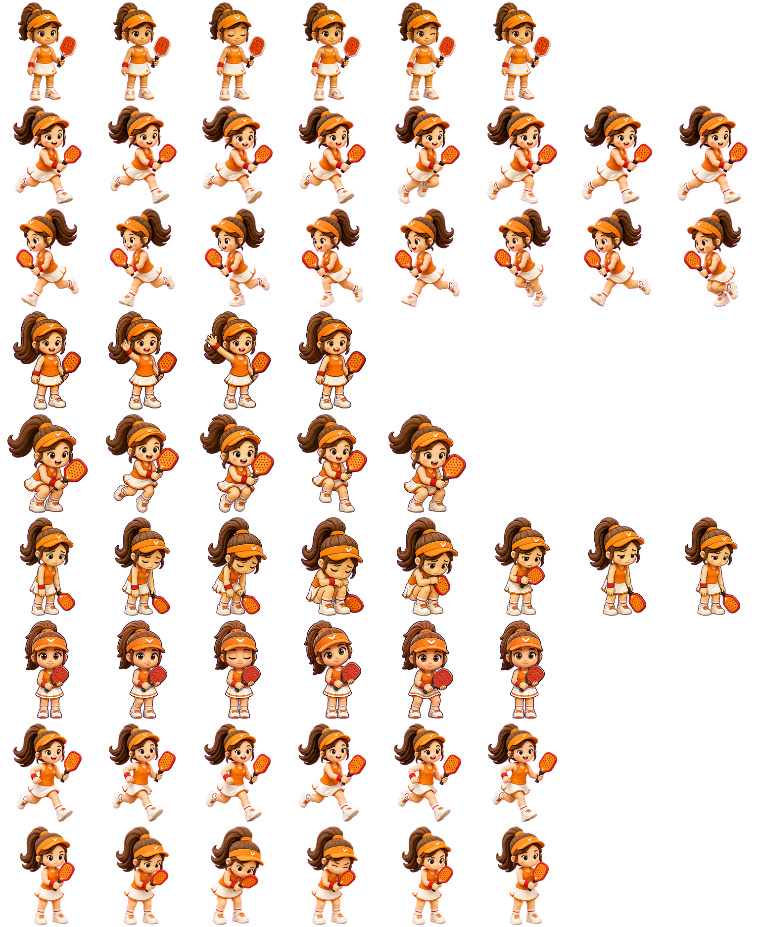Paddie spritesheet preview