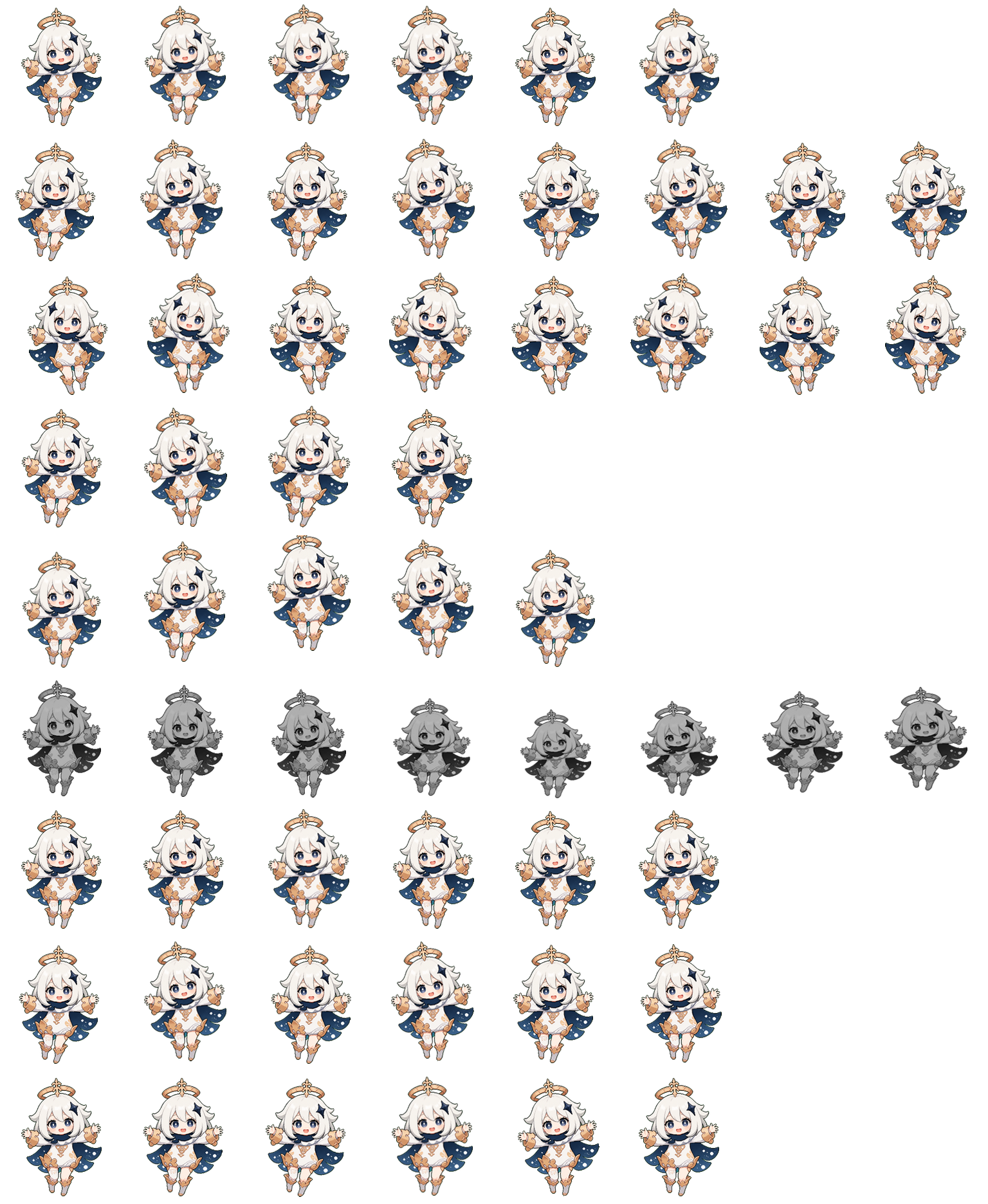 Paimon spritesheet preview