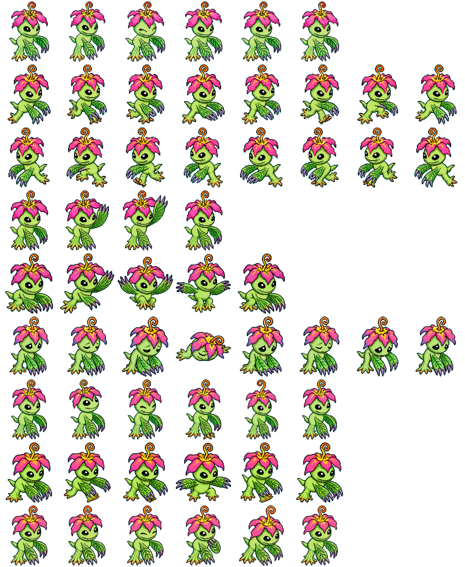 Palmon spritesheet preview