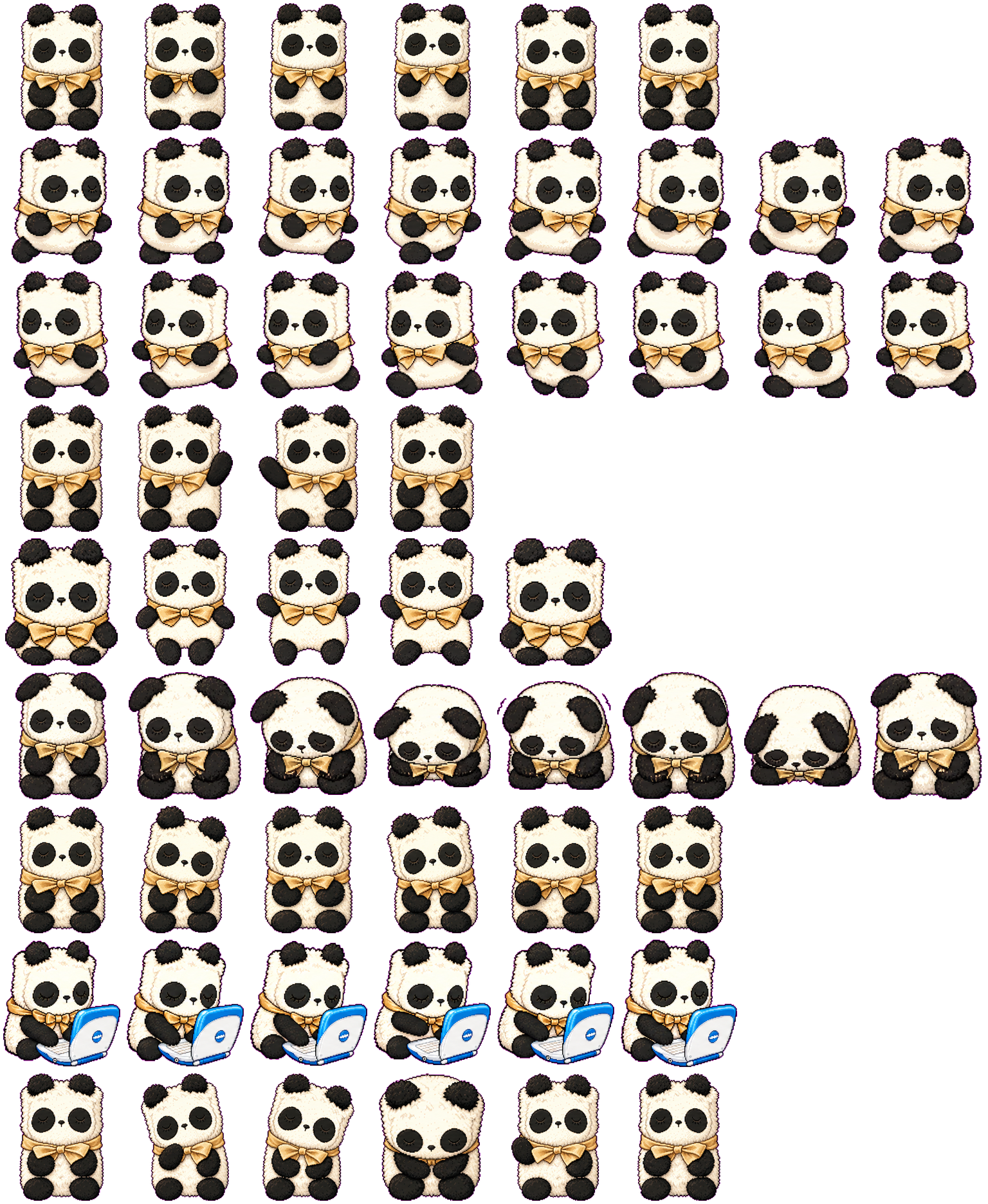 Pan-chan spritesheet preview