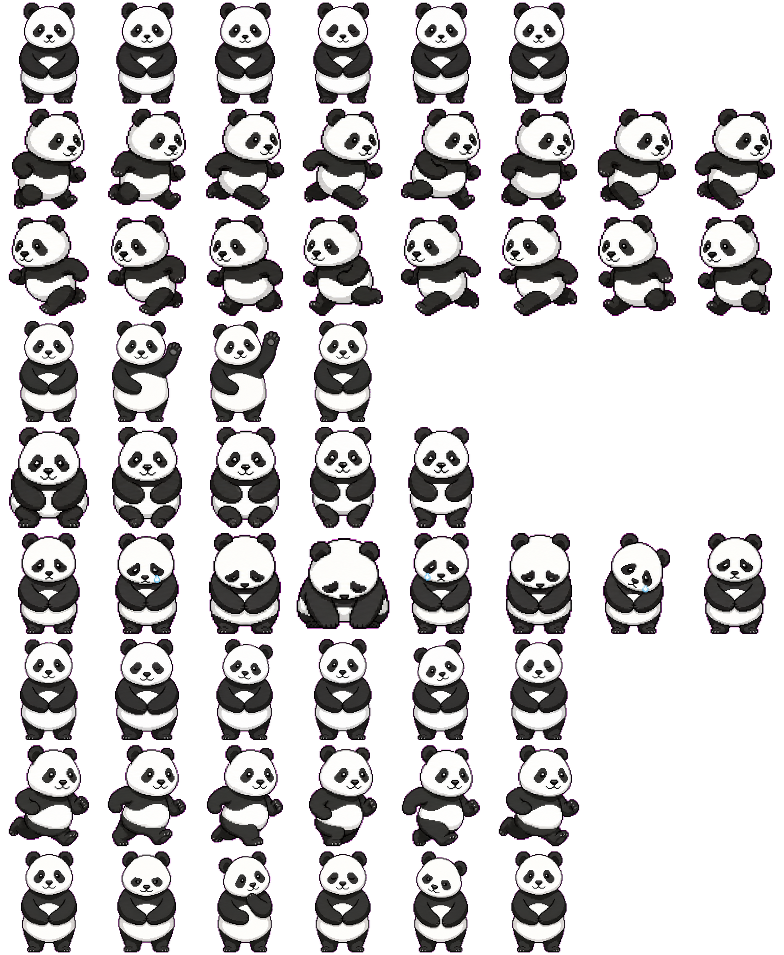 Panda Delegate spritesheet preview