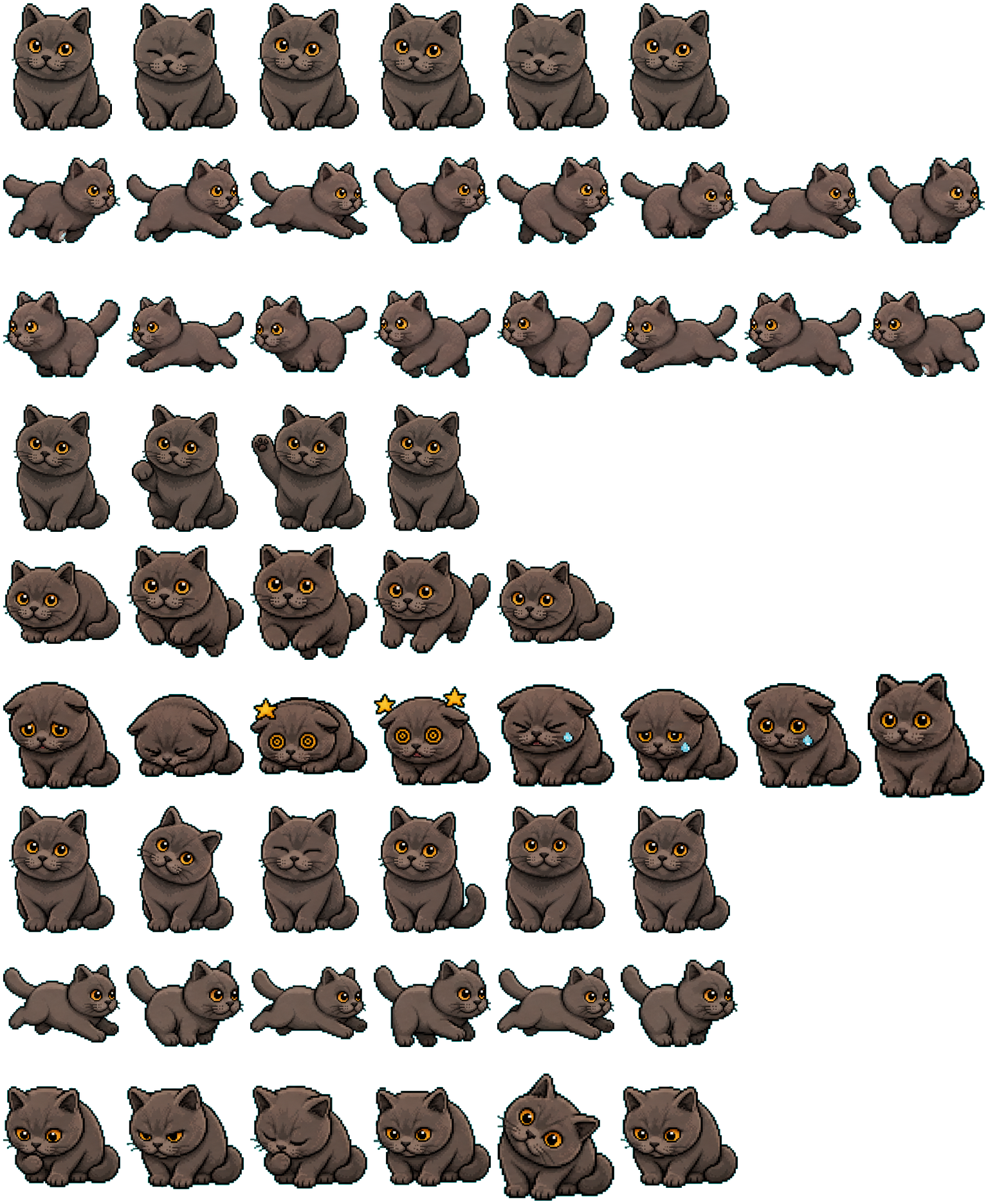 Tiger spritesheet preview
