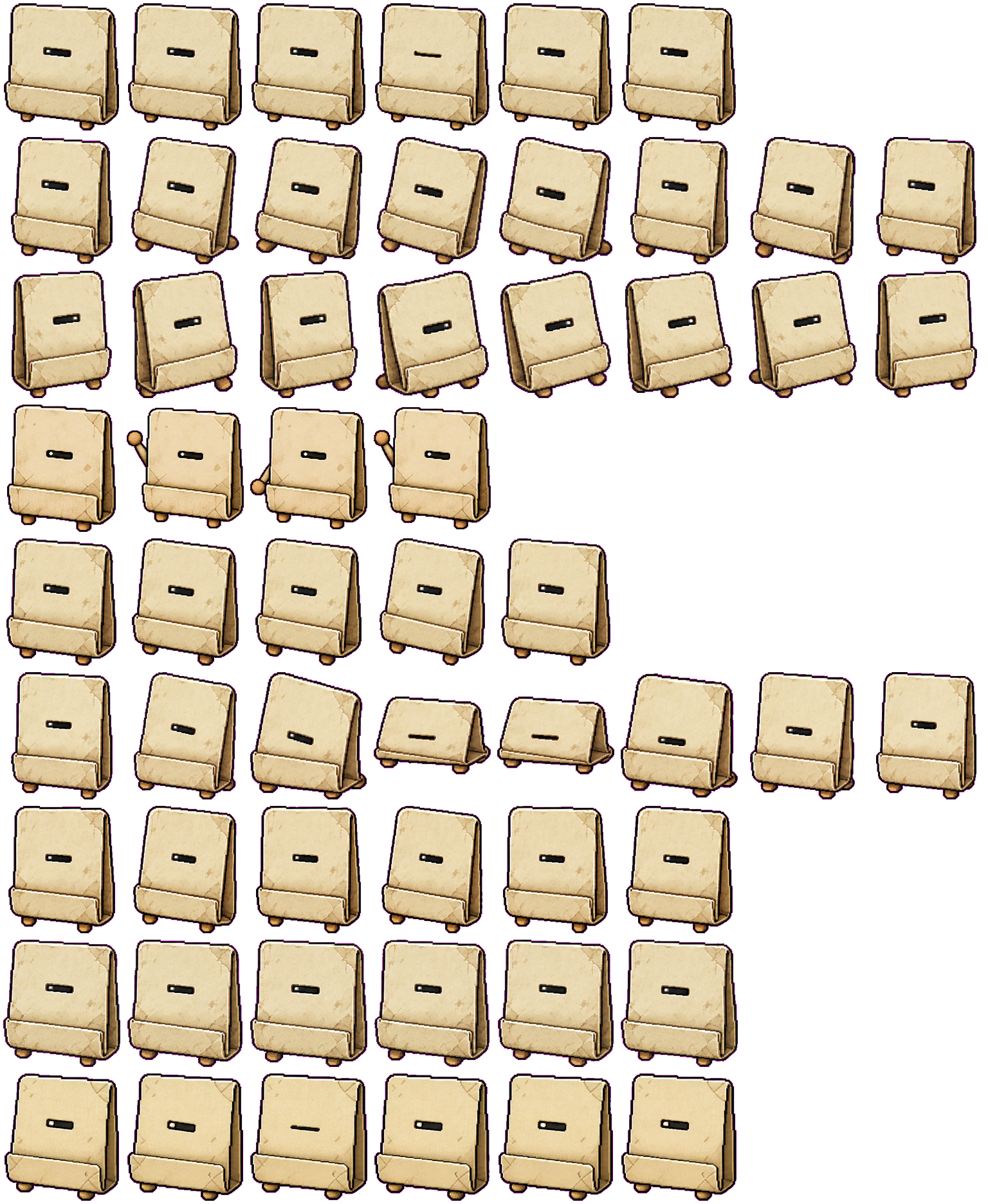 Paper Sleeve Rest animated desktop pet preview for Codex Pet