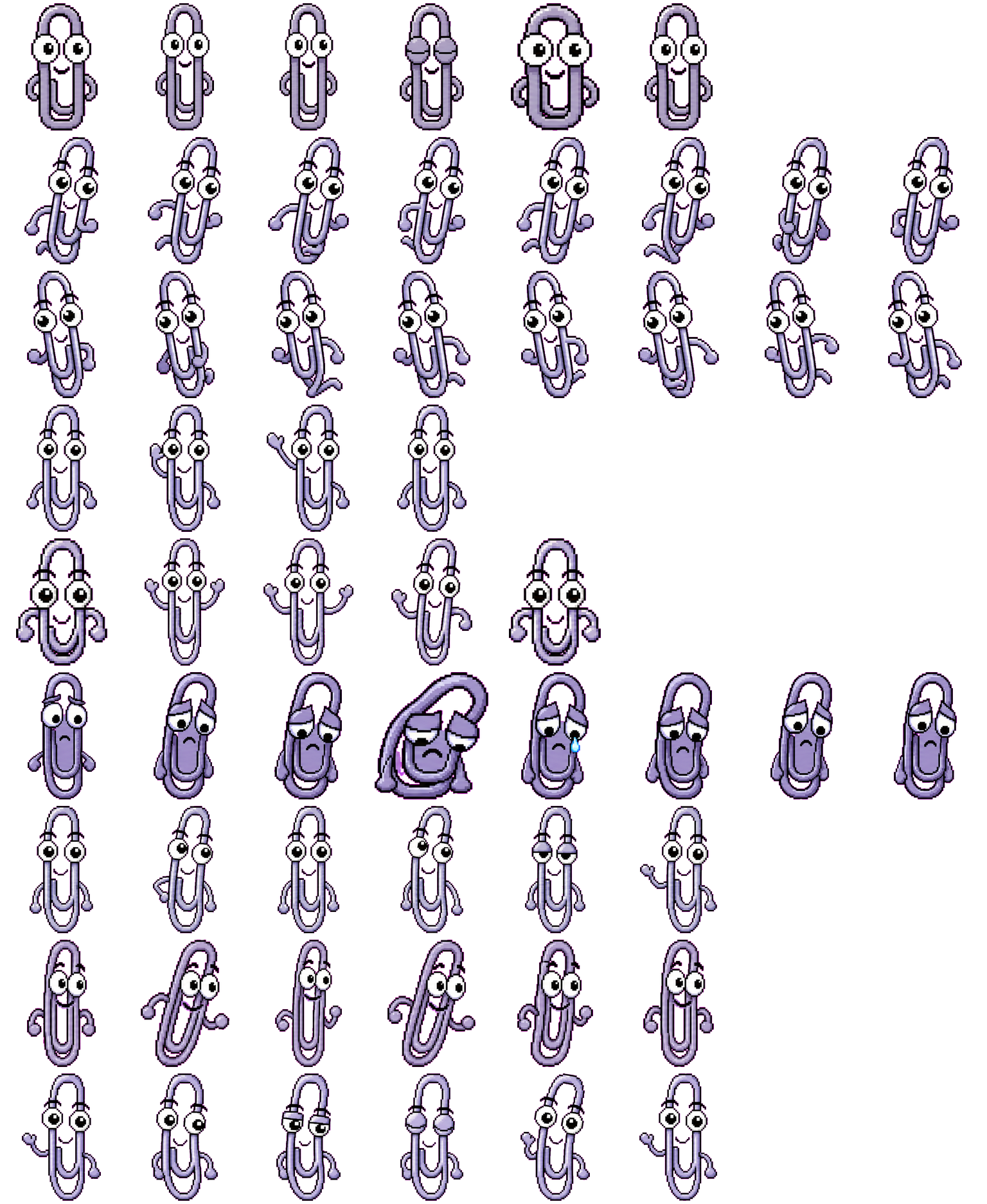 Paperclip spritesheet preview