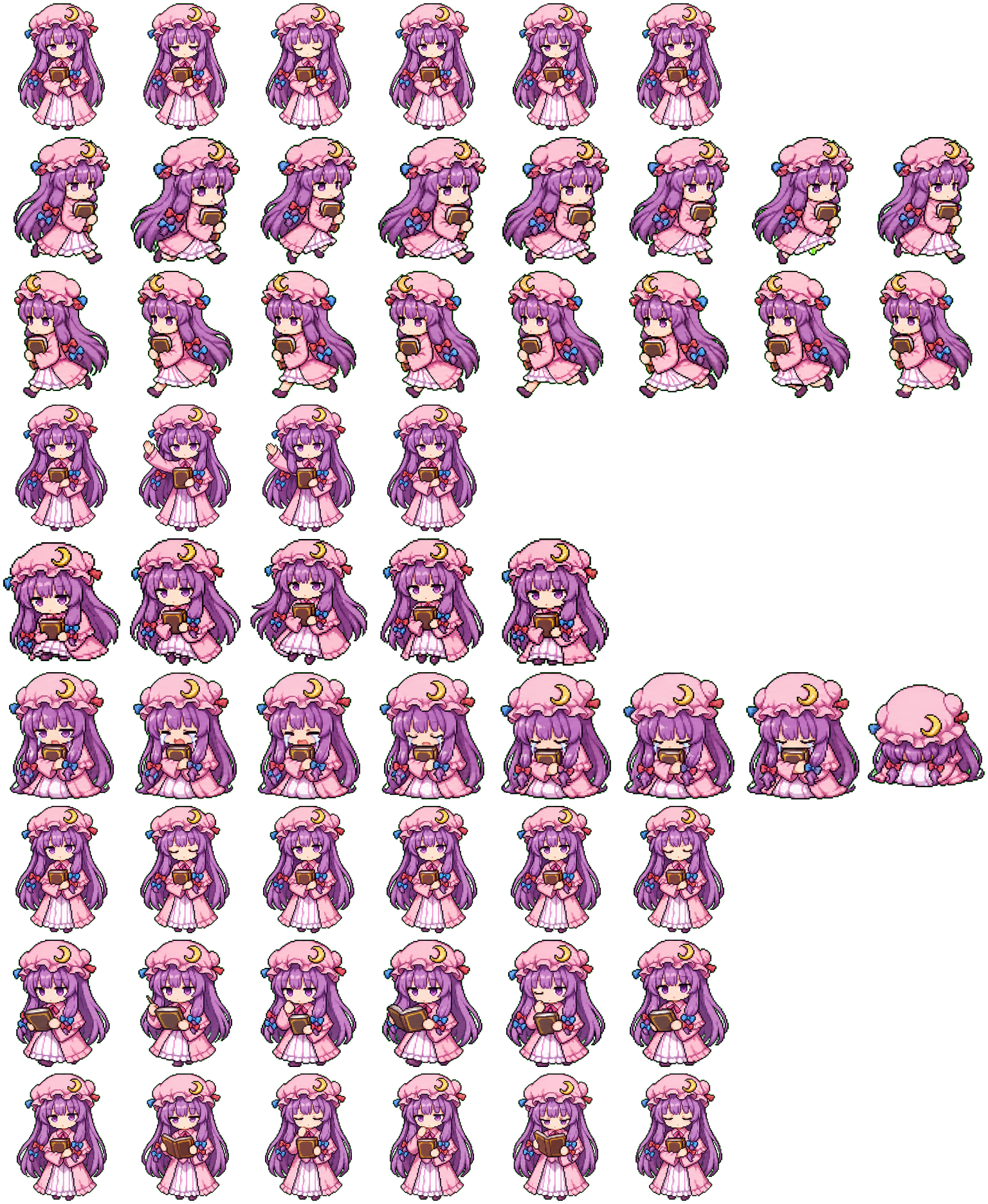 Patchouli Knowledge Codex Pet アニメーションデスクトップペットのプレビュー