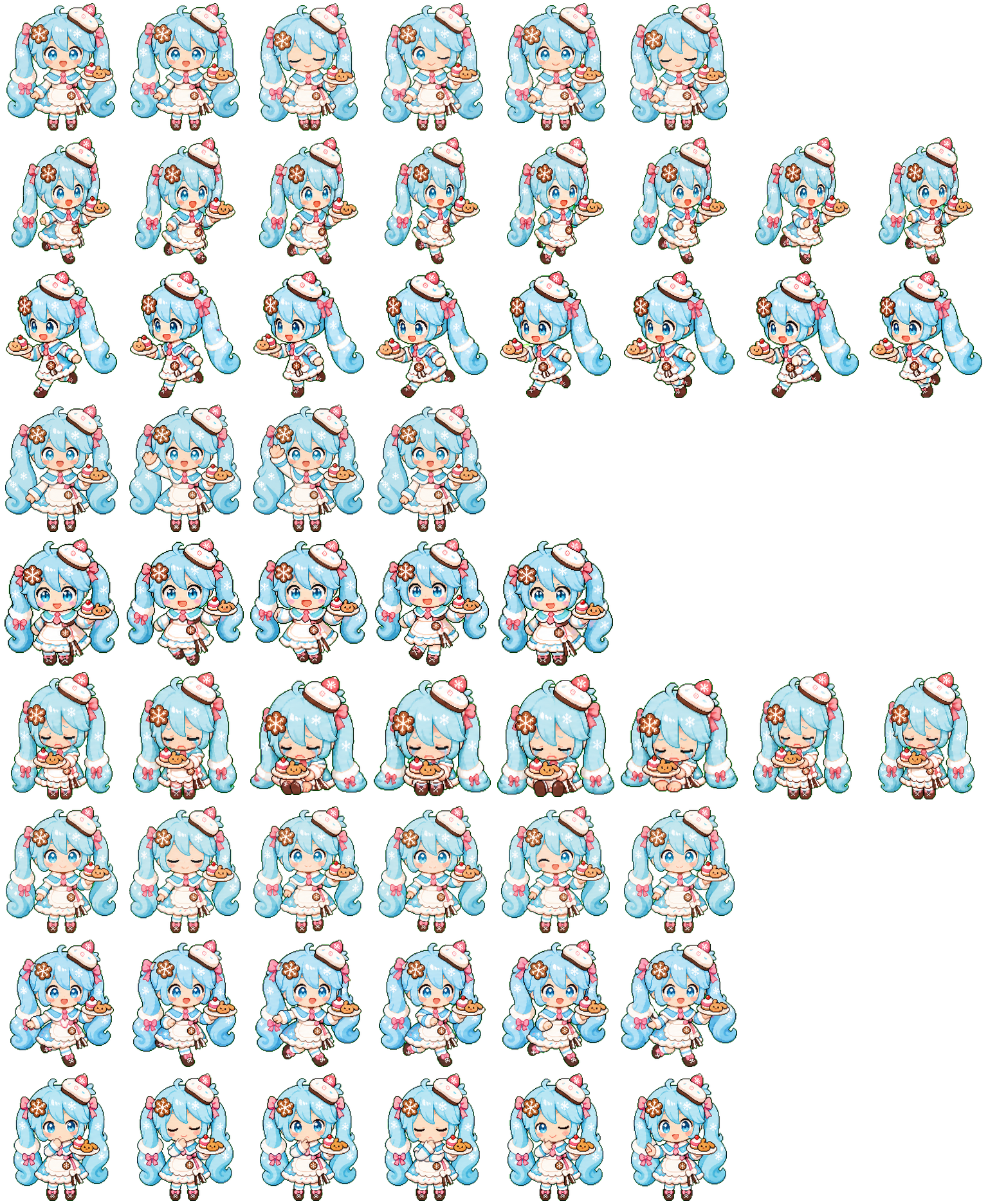 Patisserie Miku spritesheet preview