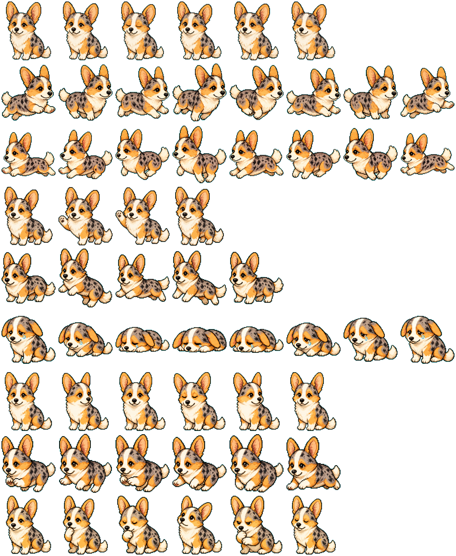 Peach spritesheet preview