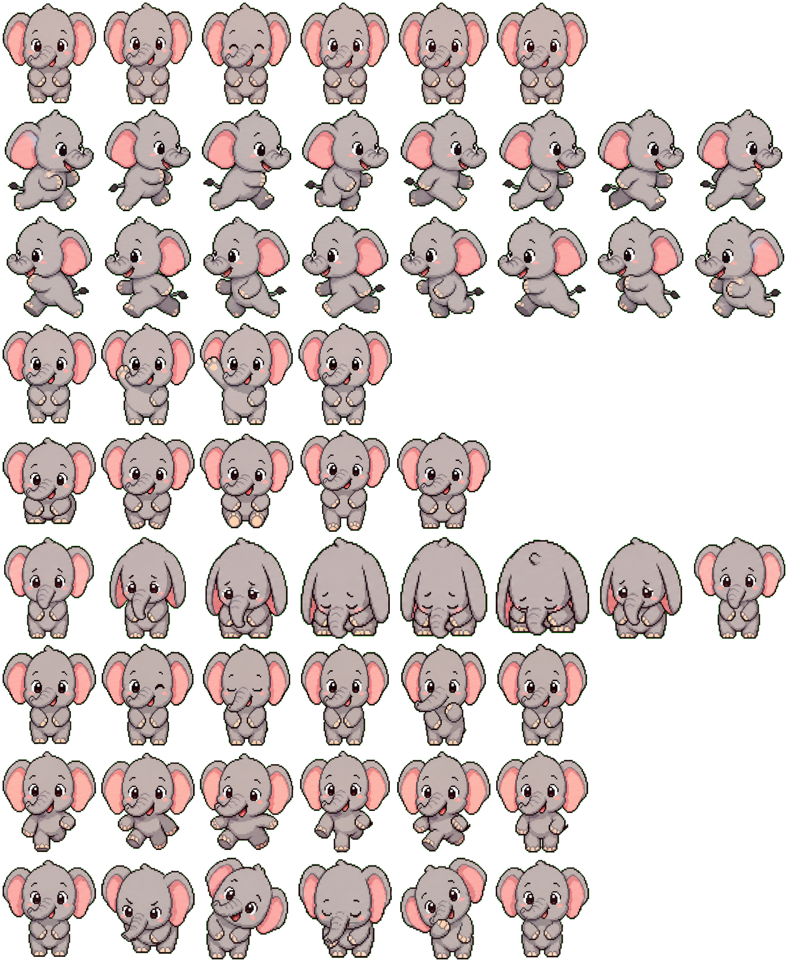 Peanut spritesheet preview