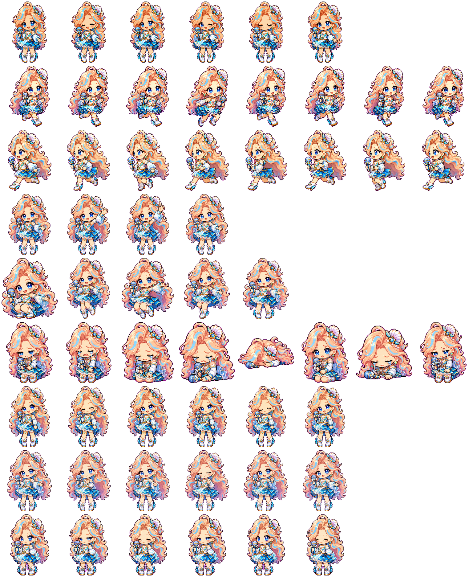 萨勒芬妮Q版 spritesheet preview