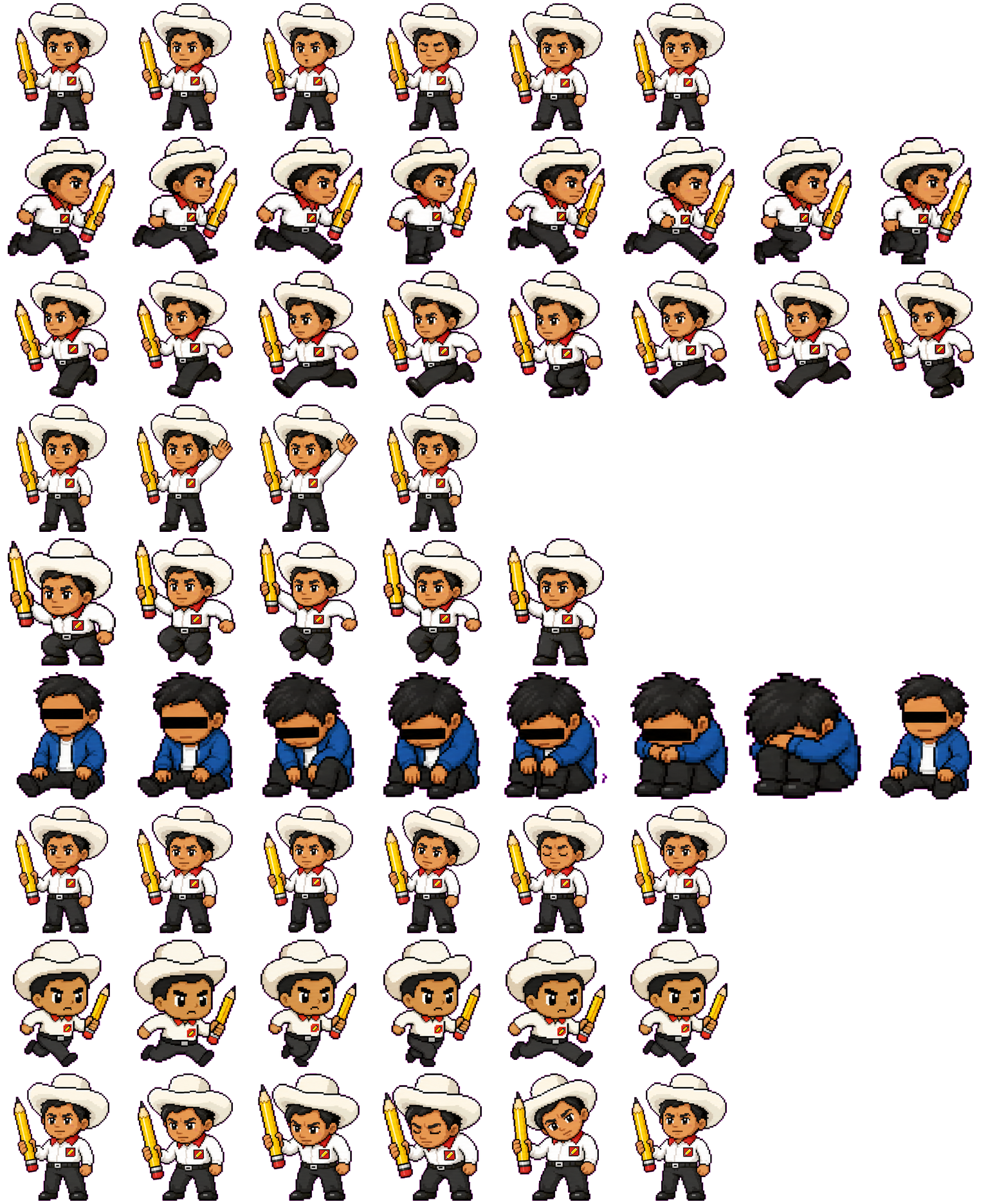 Pedro Lapiz spritesheet preview