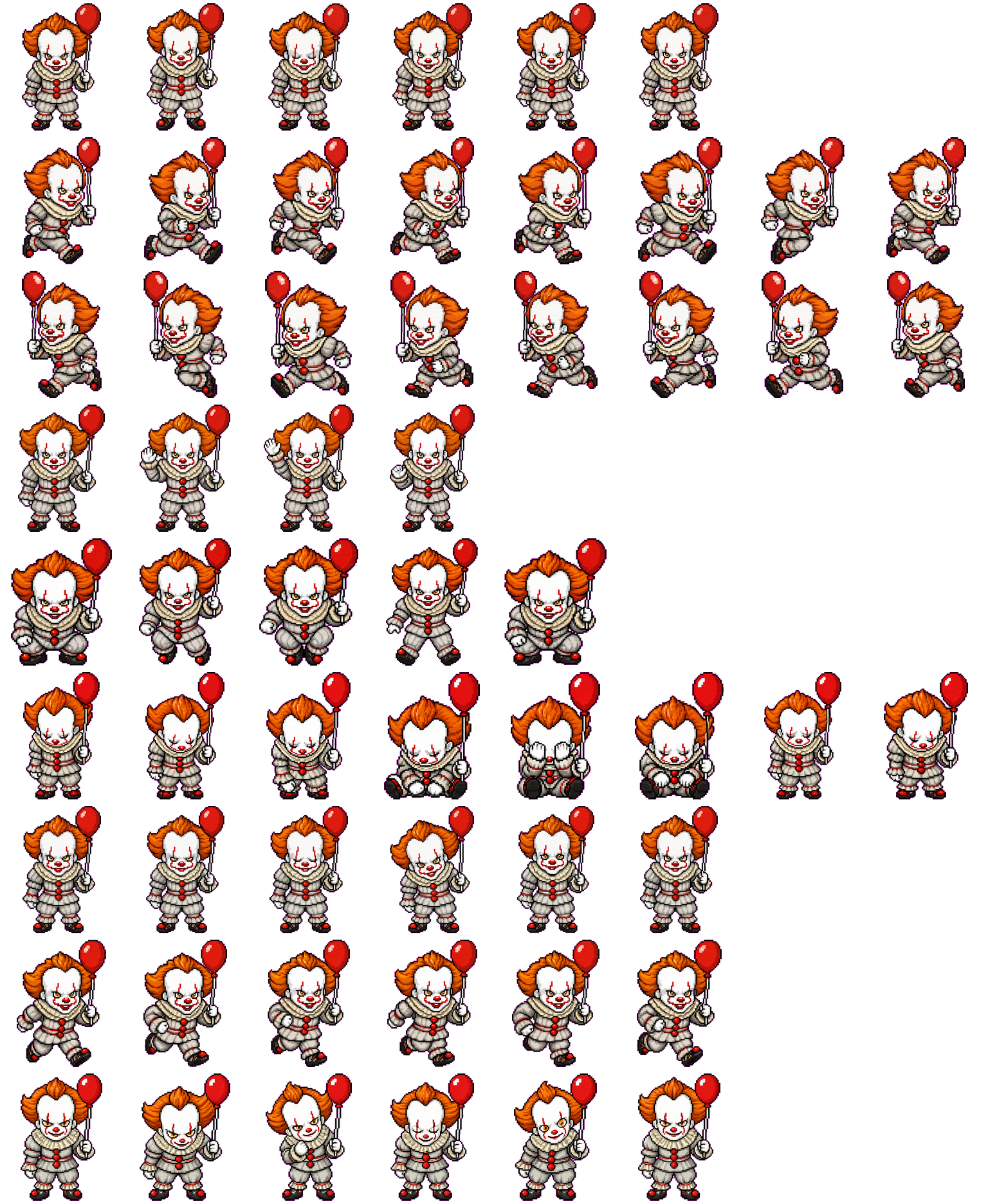 Pennywise spritesheet preview