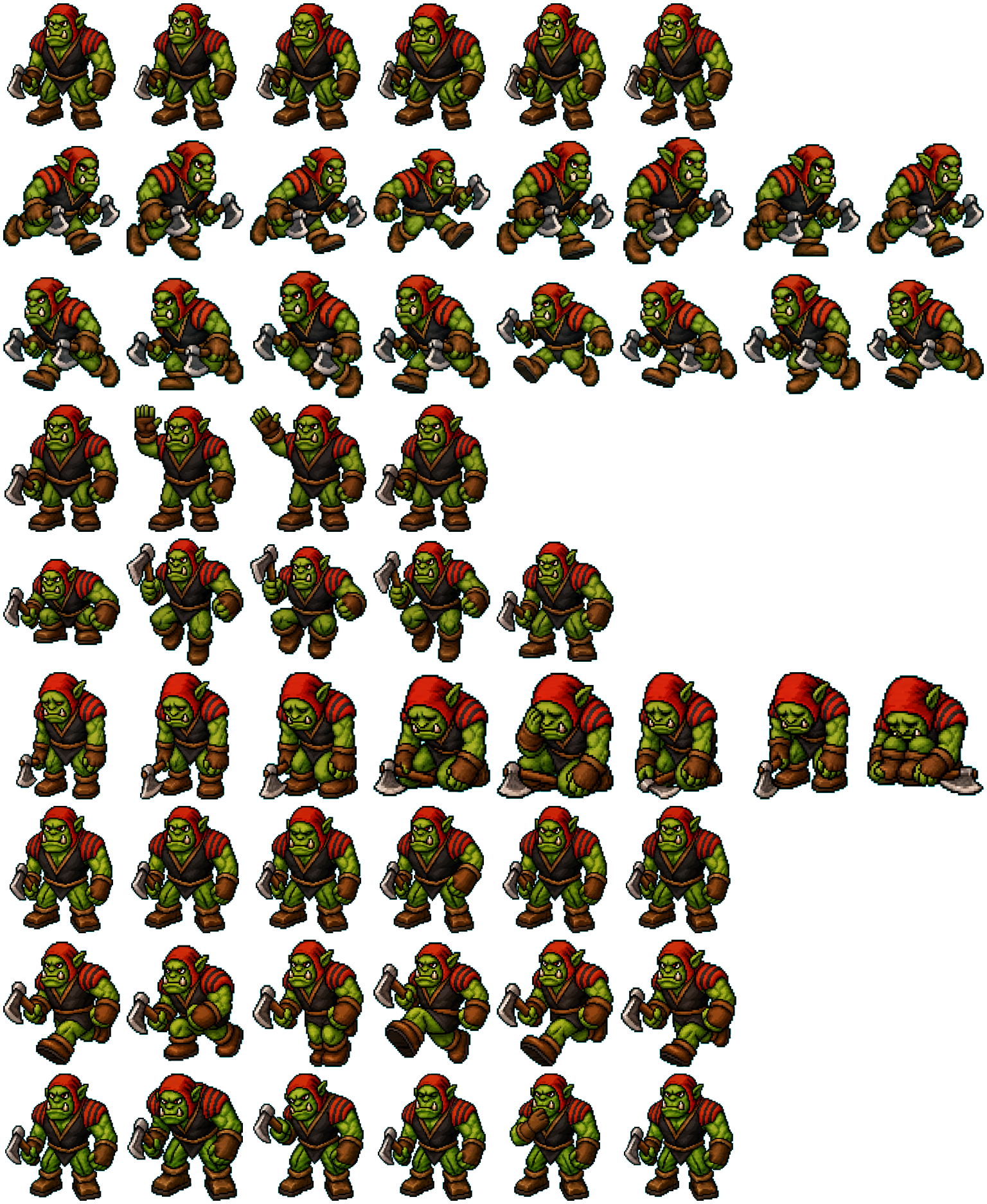 Peon spritesheet preview