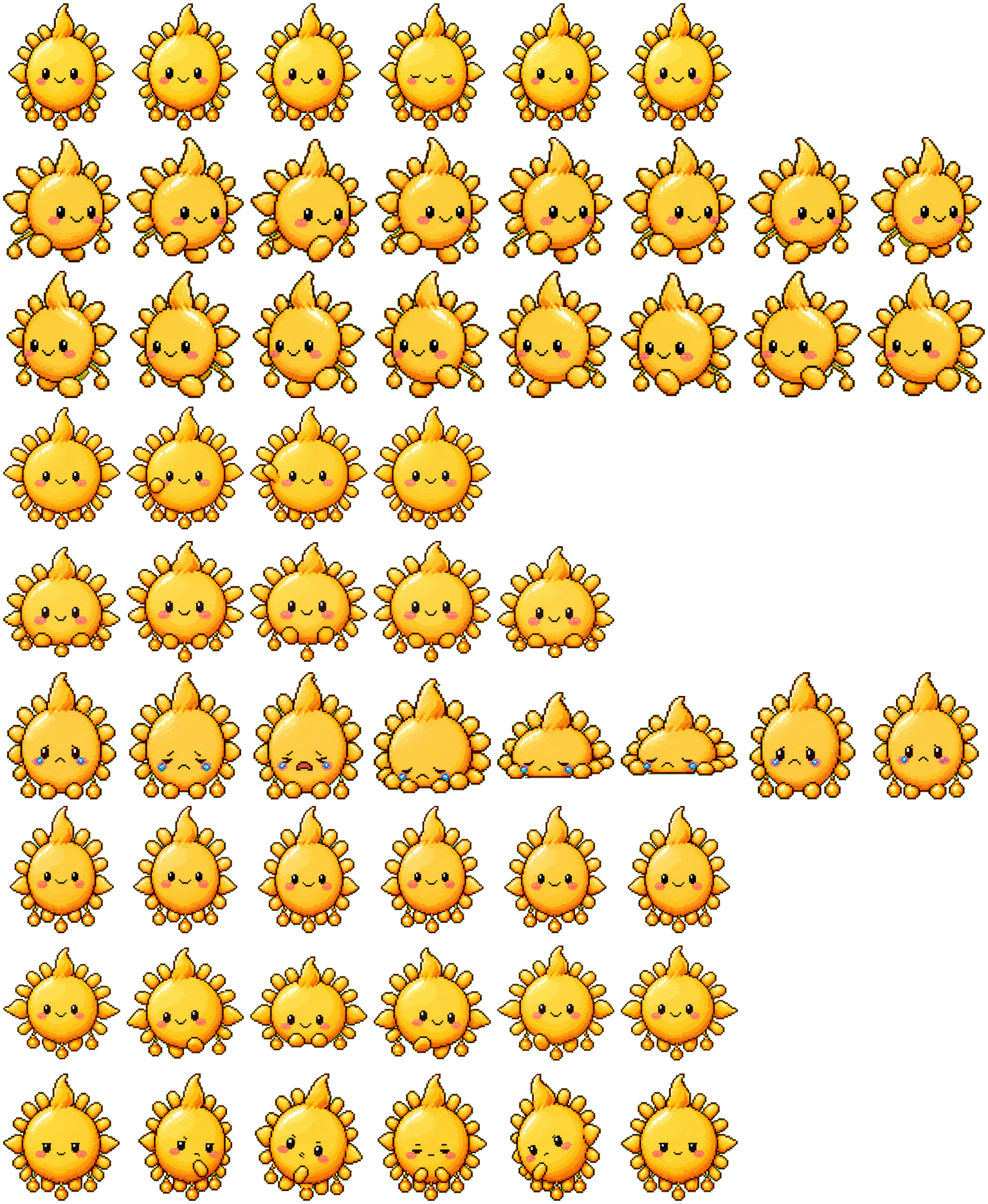 Pet Sunny spritesheet preview