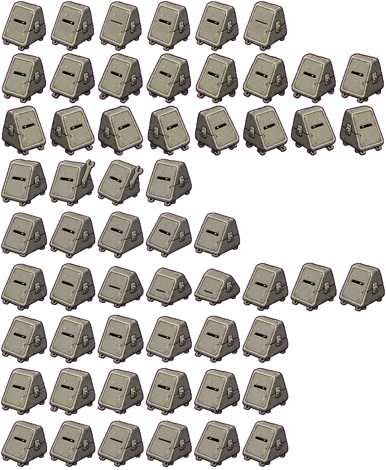 Pewter Archive Wedge animated desktop pet preview for Codex Pet