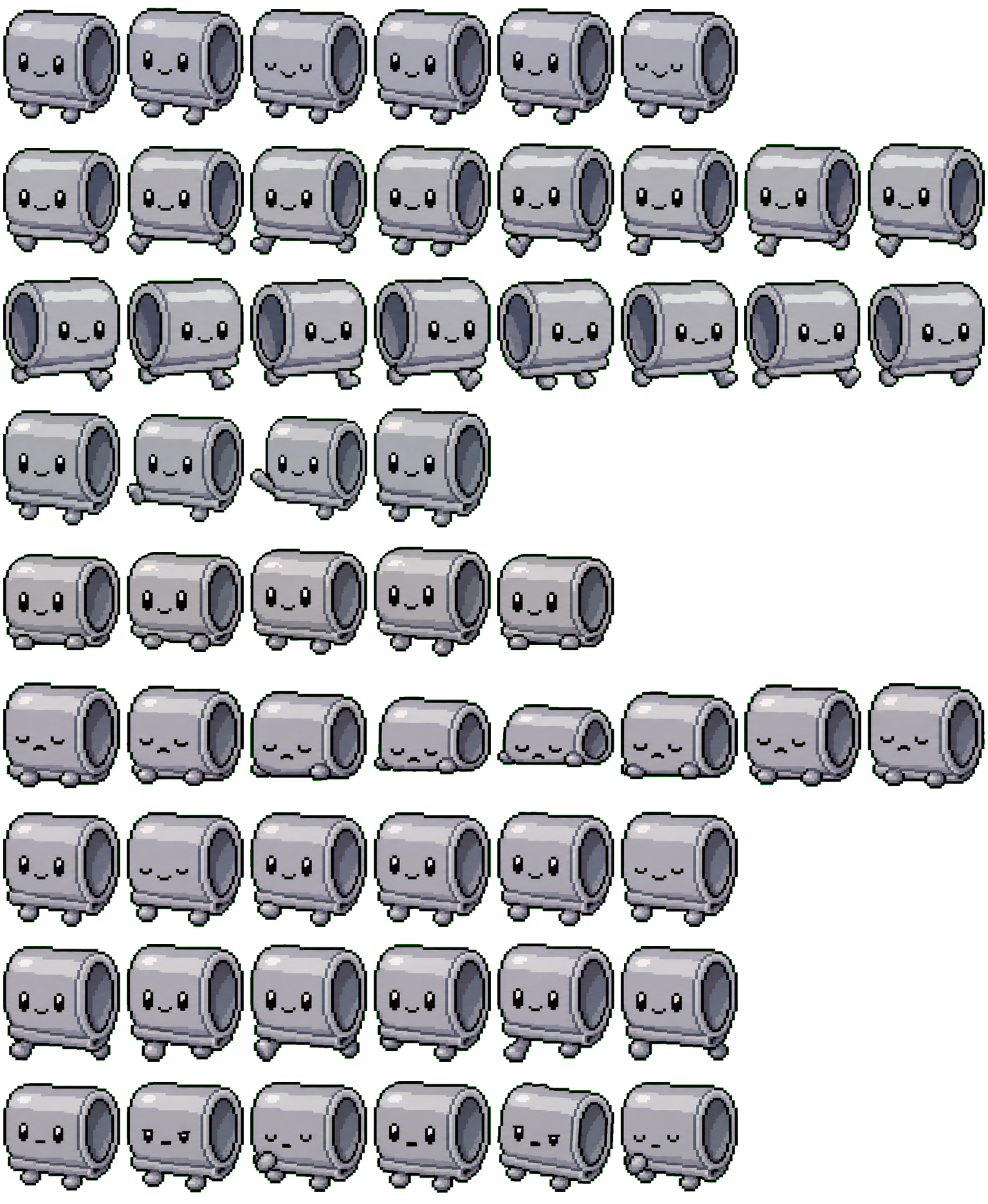 Pewter Sleeve Rest animated desktop pet preview for Codex Pet