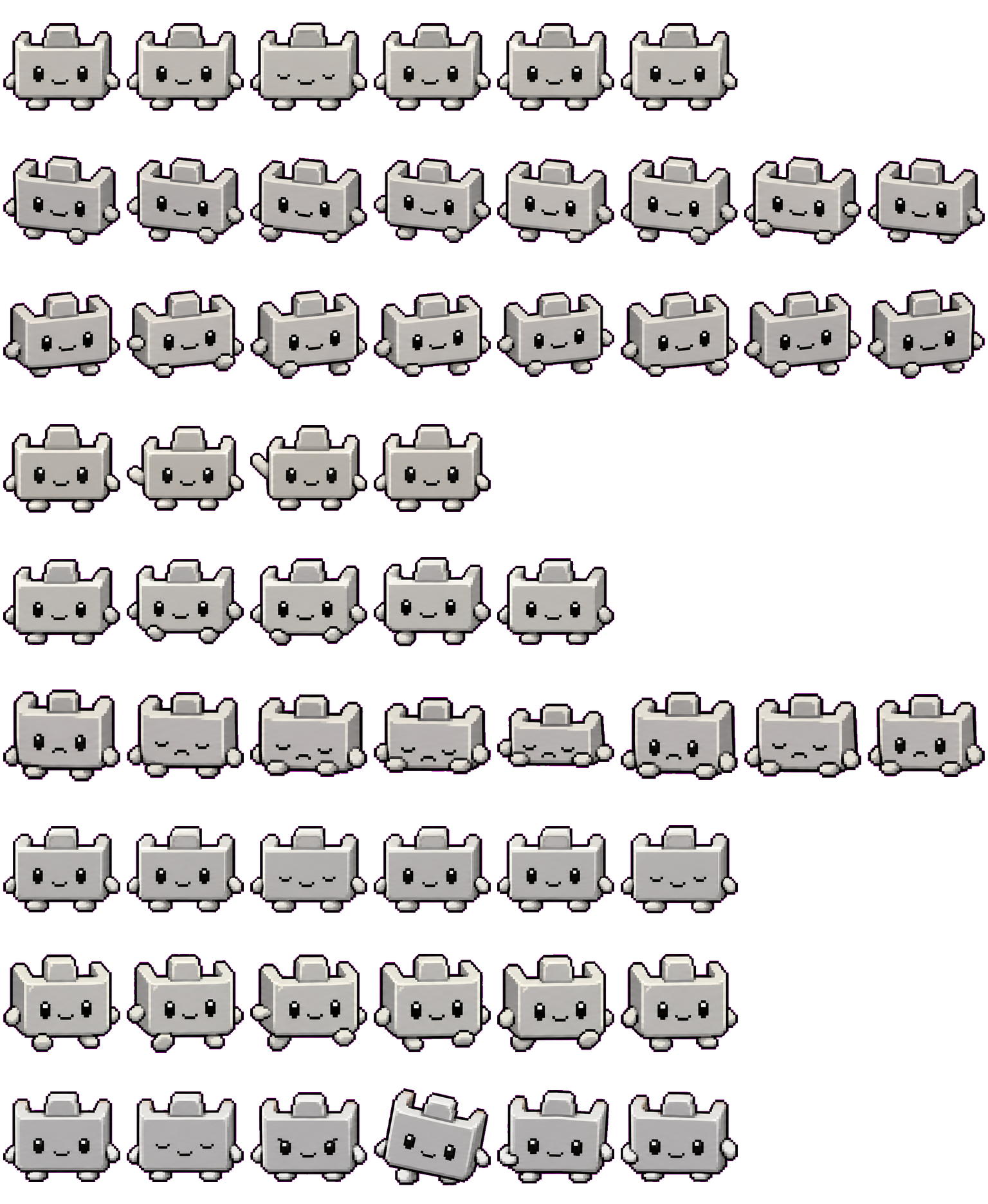 Pewter Tab Holder animated desktop pet preview for Codex Pet