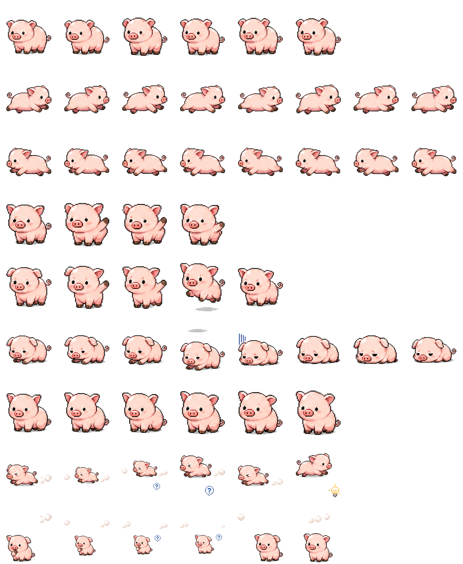 Piggy spritesheet preview