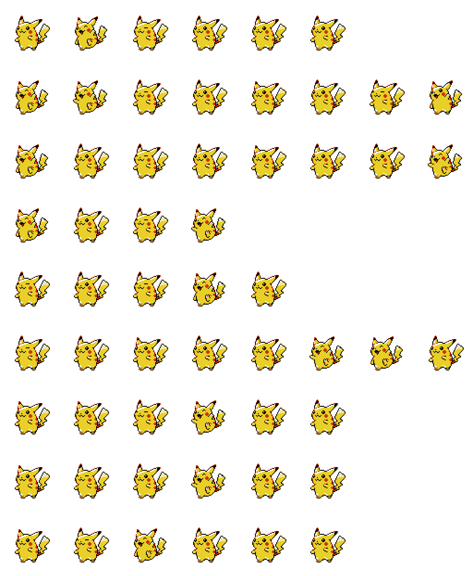 Pika spritesheet preview