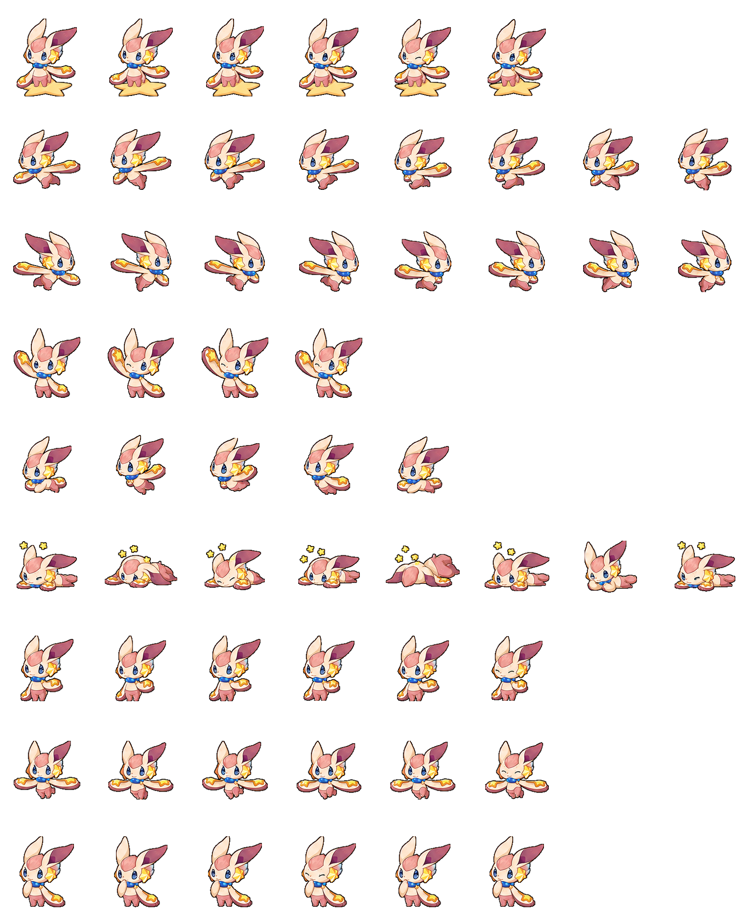 Pink Star spritesheet preview
