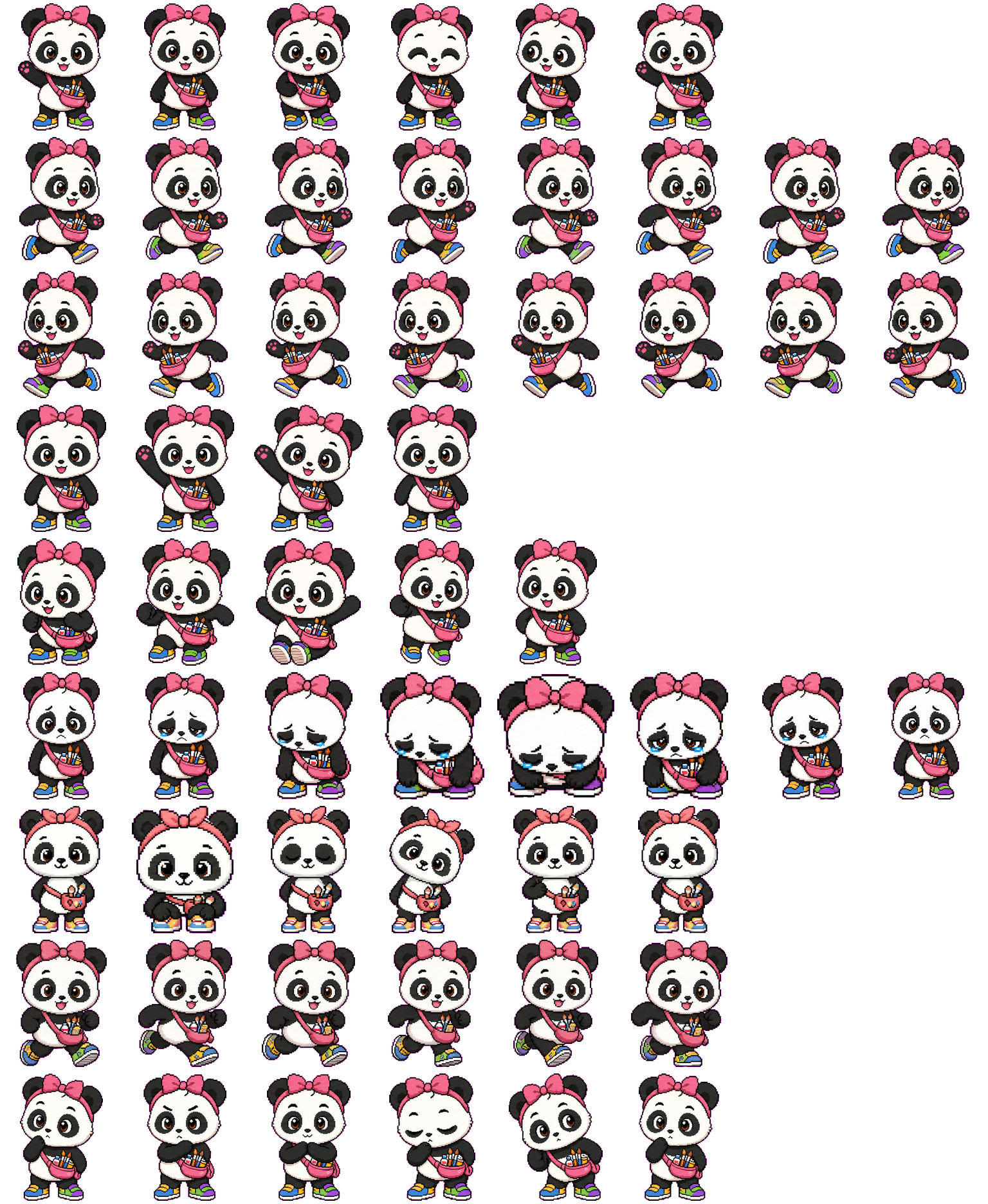 Pippa spritesheet preview