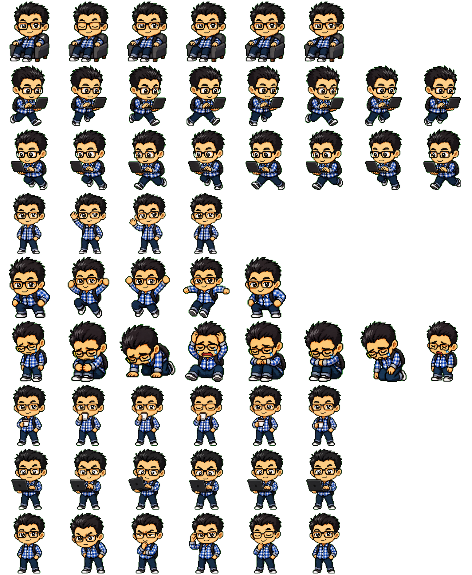 Pixel Coder spritesheet preview