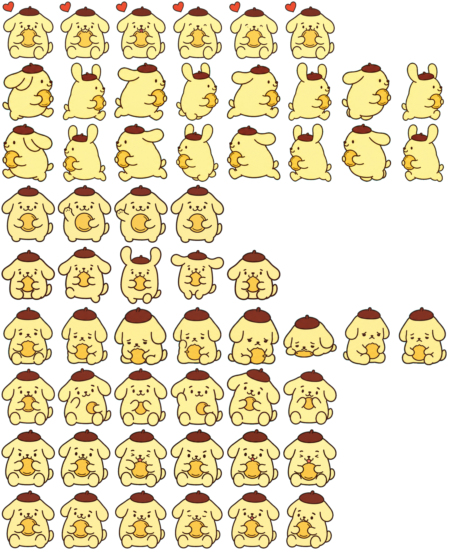 Pompompurin Codex Pet アニメーションデスクトップペットのプレビュー