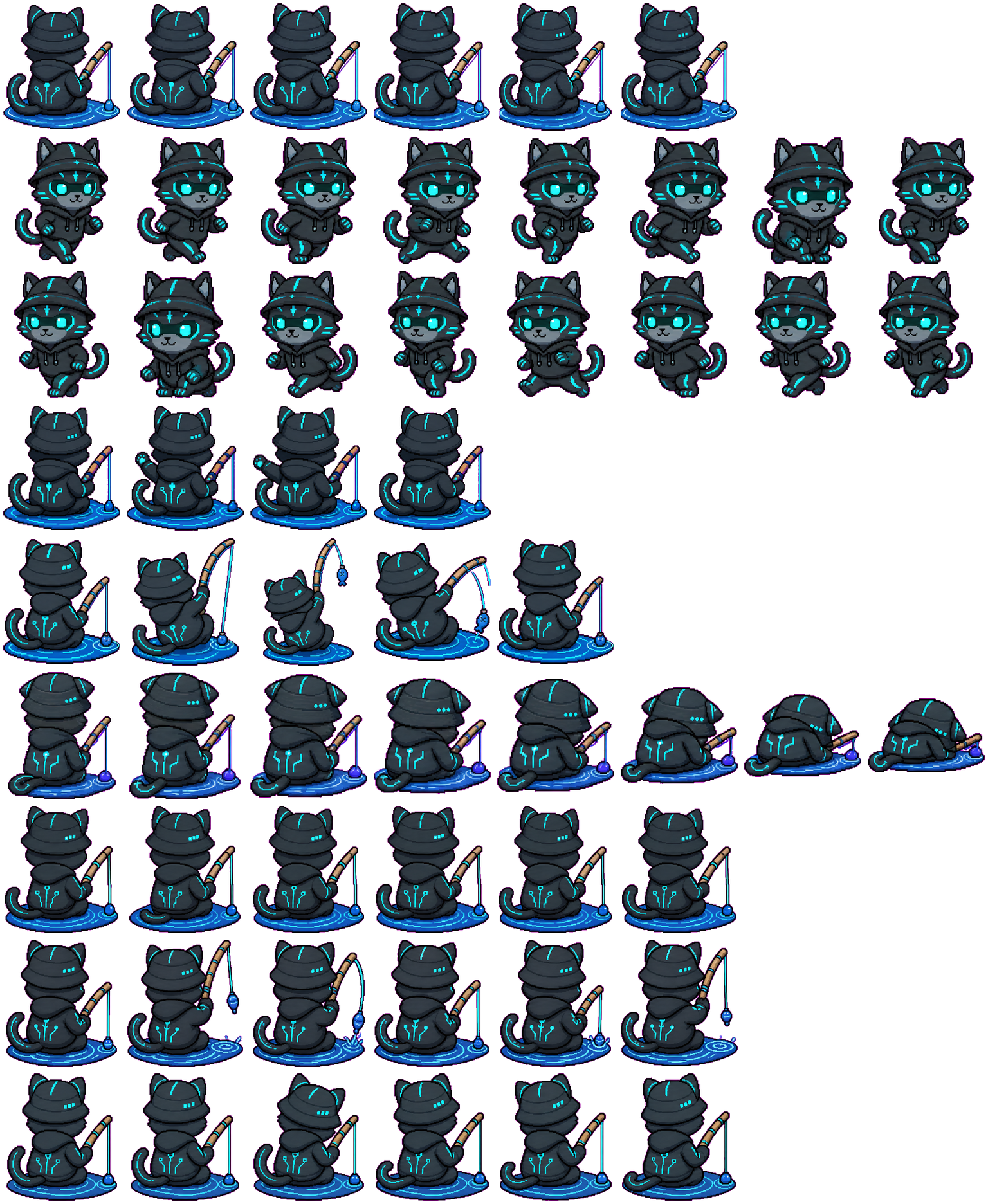 Fisher animated desktop pet preview for Codex Pet