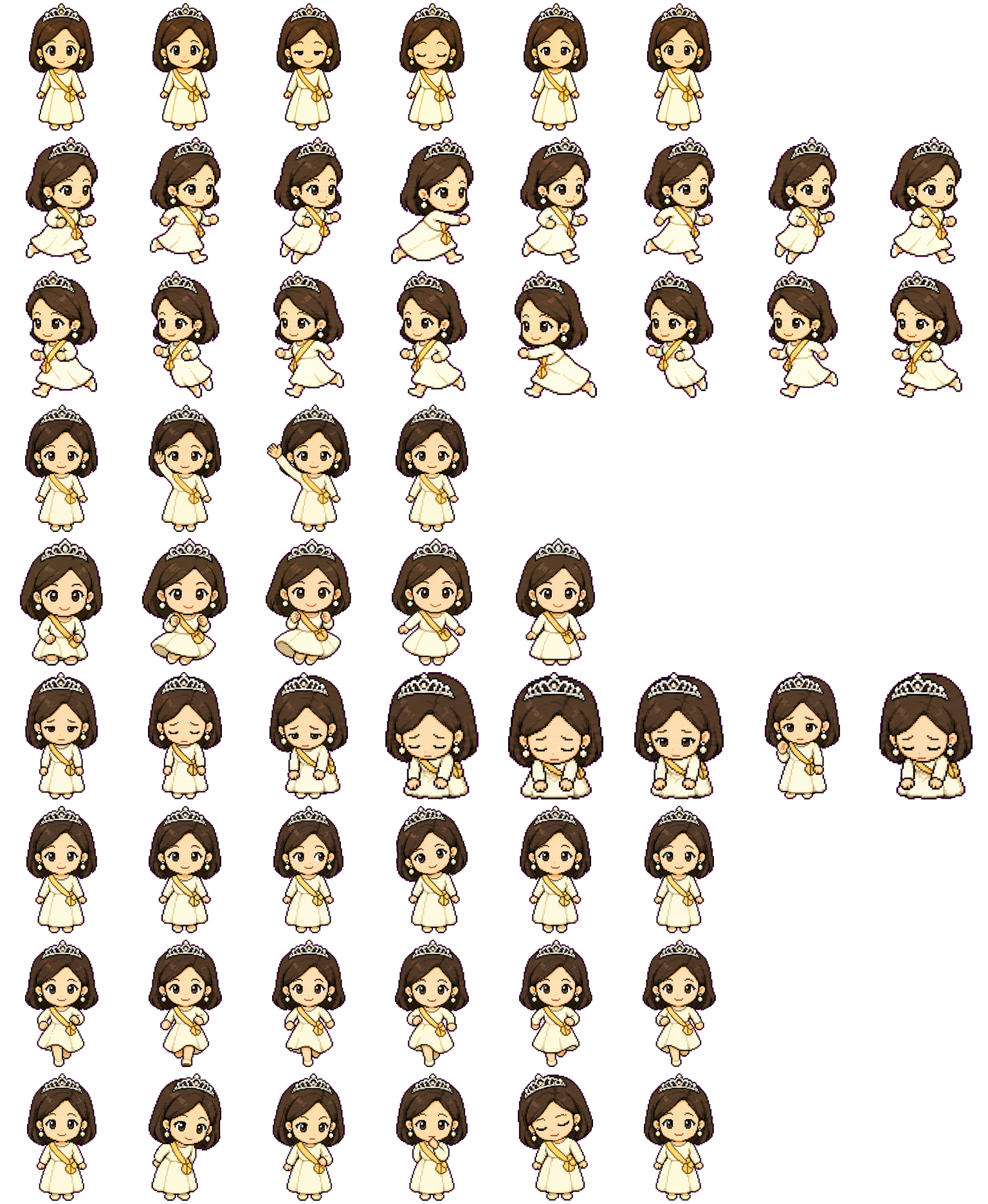 Princess Kako spritesheet preview